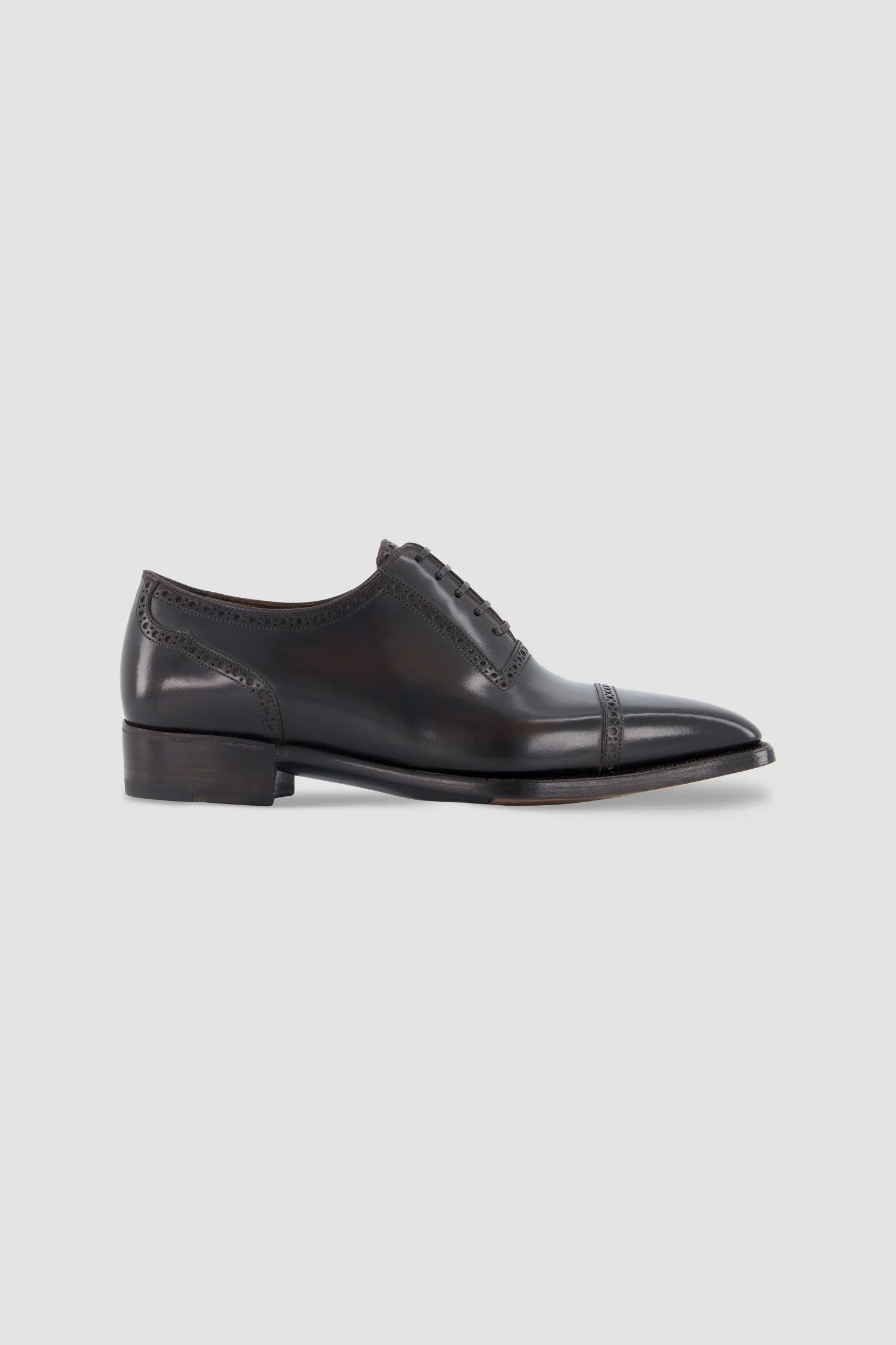 Antonio Meccariello Brown Calf Leather Cap-Toe Oxford