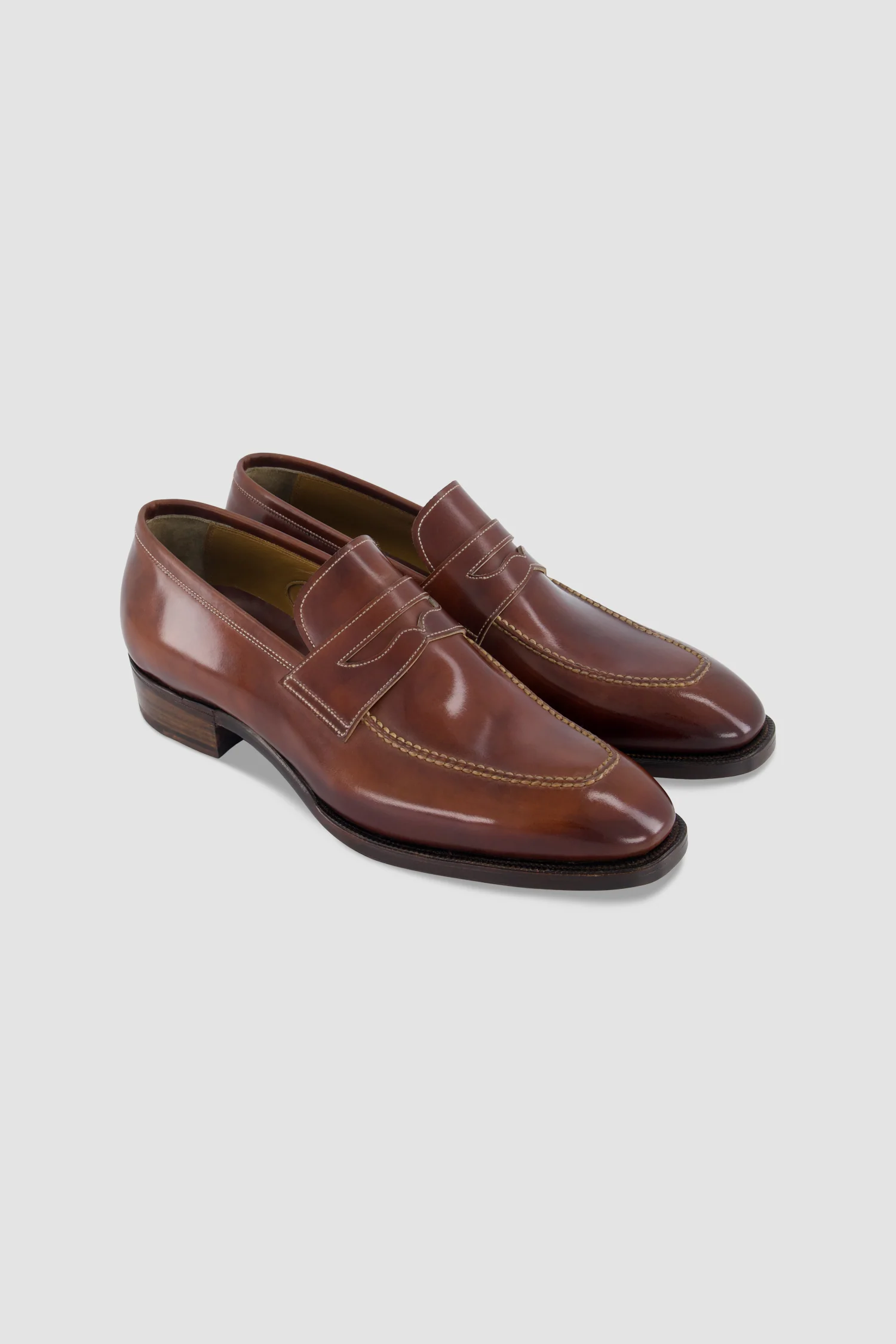 Antonio Meccariello Brown Calf Leather Penny Loafer - Image 4