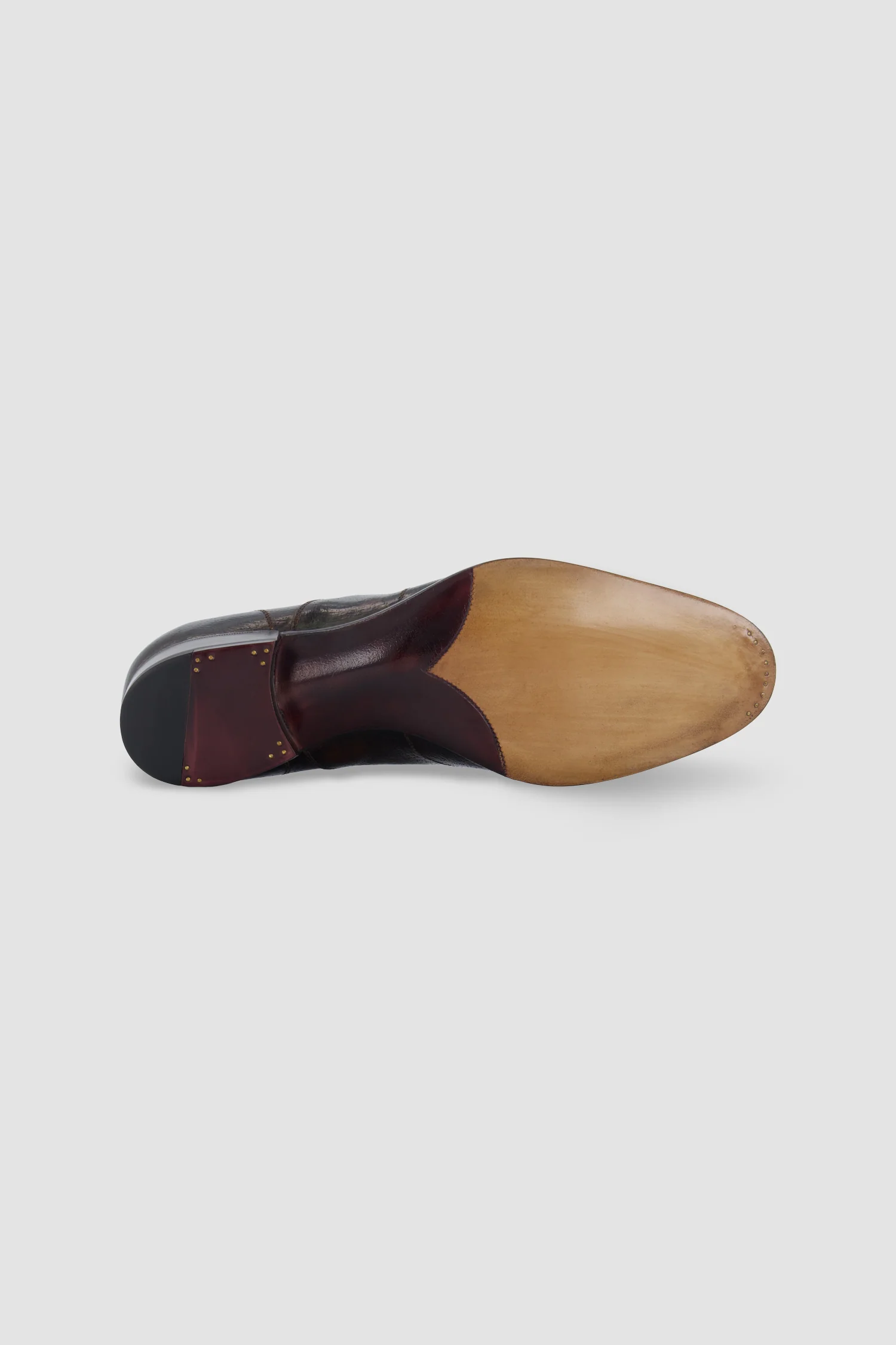 Antonio Meccariello Dark Brown Textured Leather Oxford - Image 5