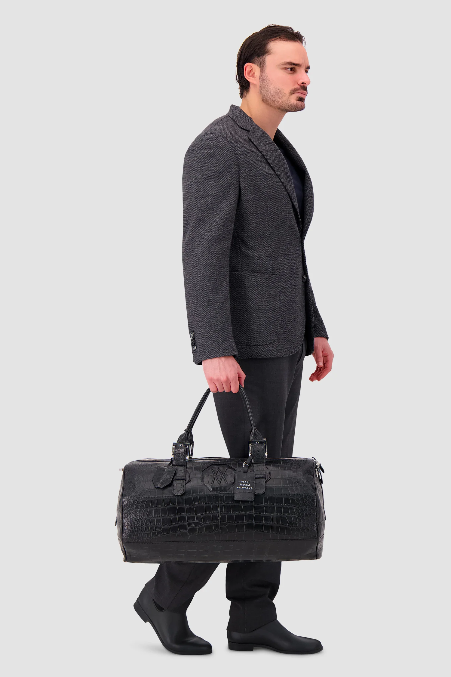 Artioli Alligator Duffel Bag - Image 6
