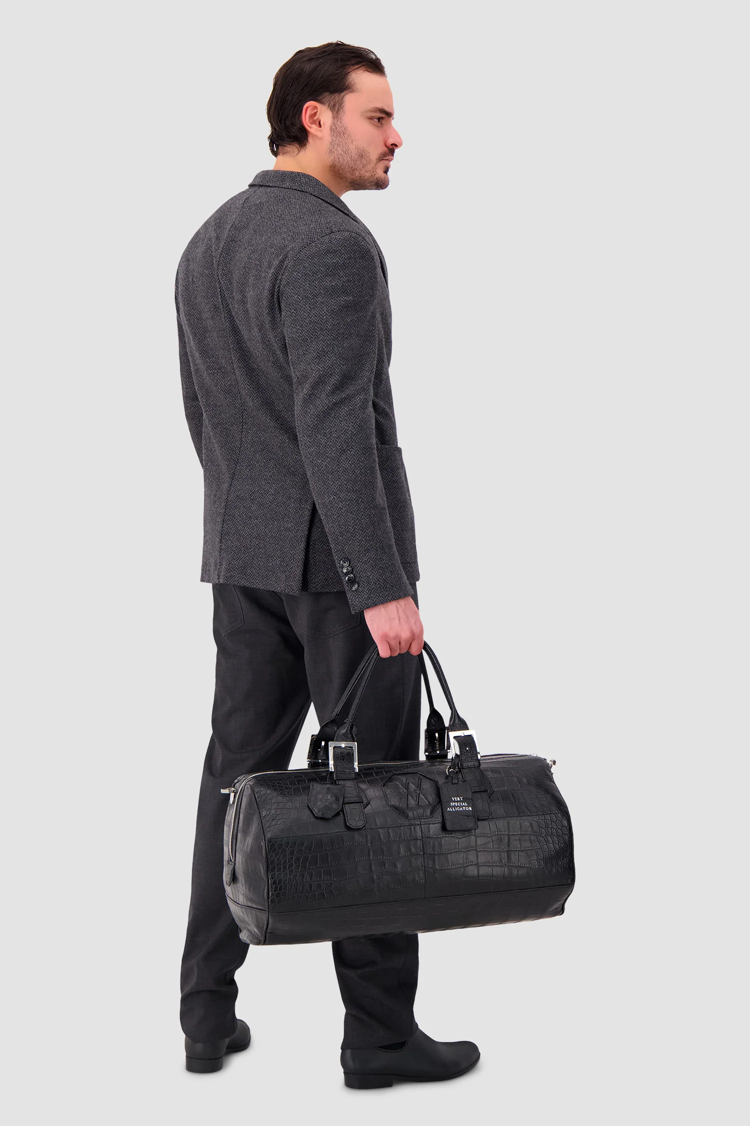 Artioli Alligator Duffel Bag - Image 7