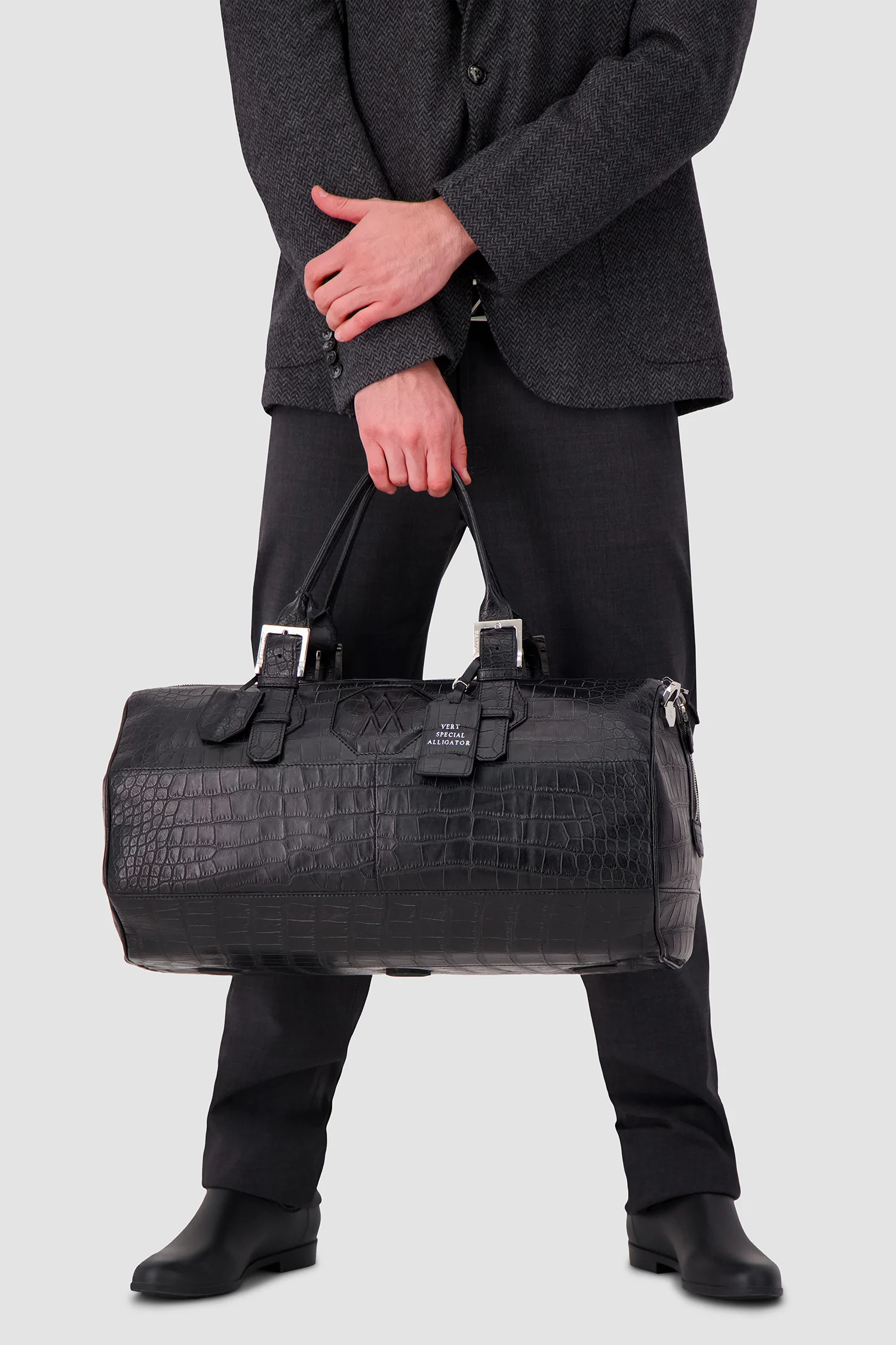 Artioli Alligator Duffel Bag - Image 9