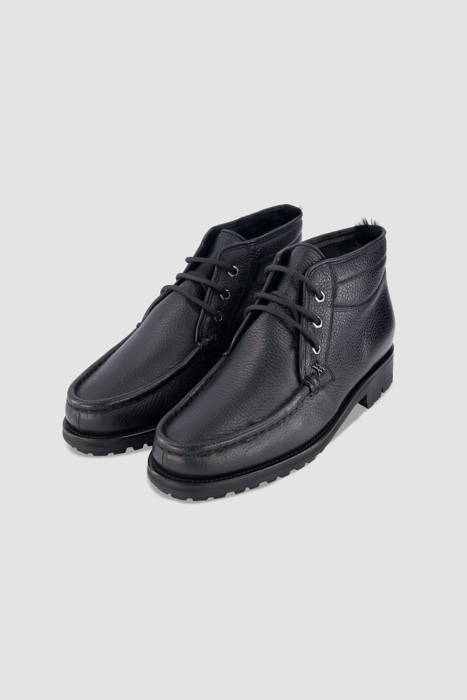 Artioli Black Lace-up Loafers - Image 2
