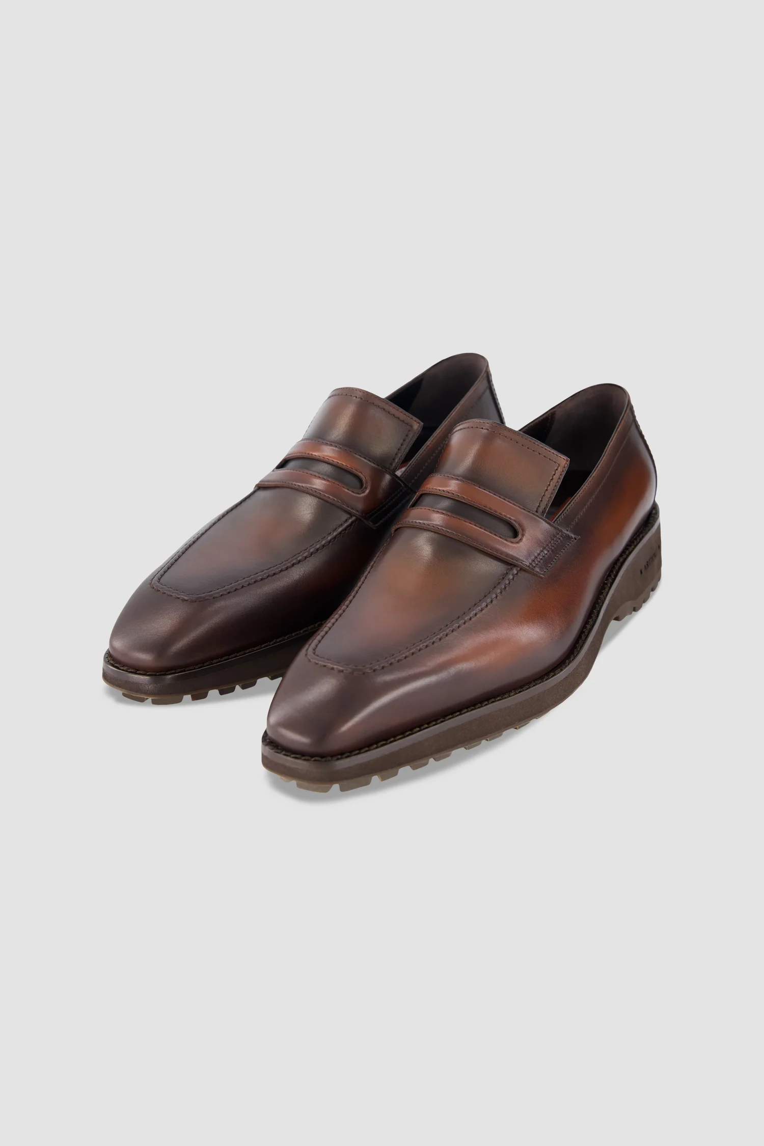 Artioli Brown Leather Loafers - Image 2