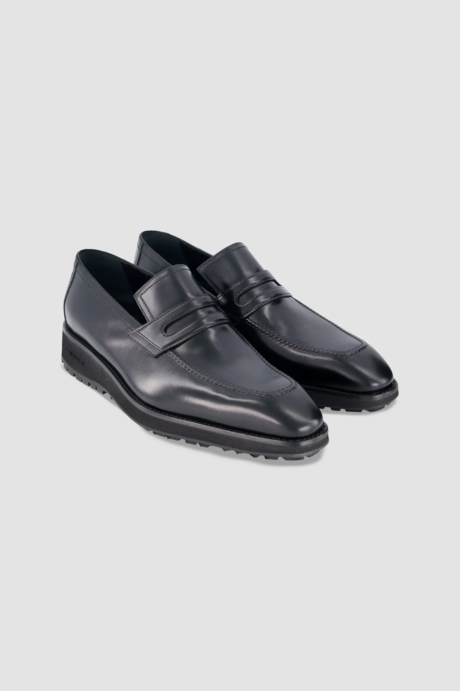 Artioli Black Leather Loafers - Image 3