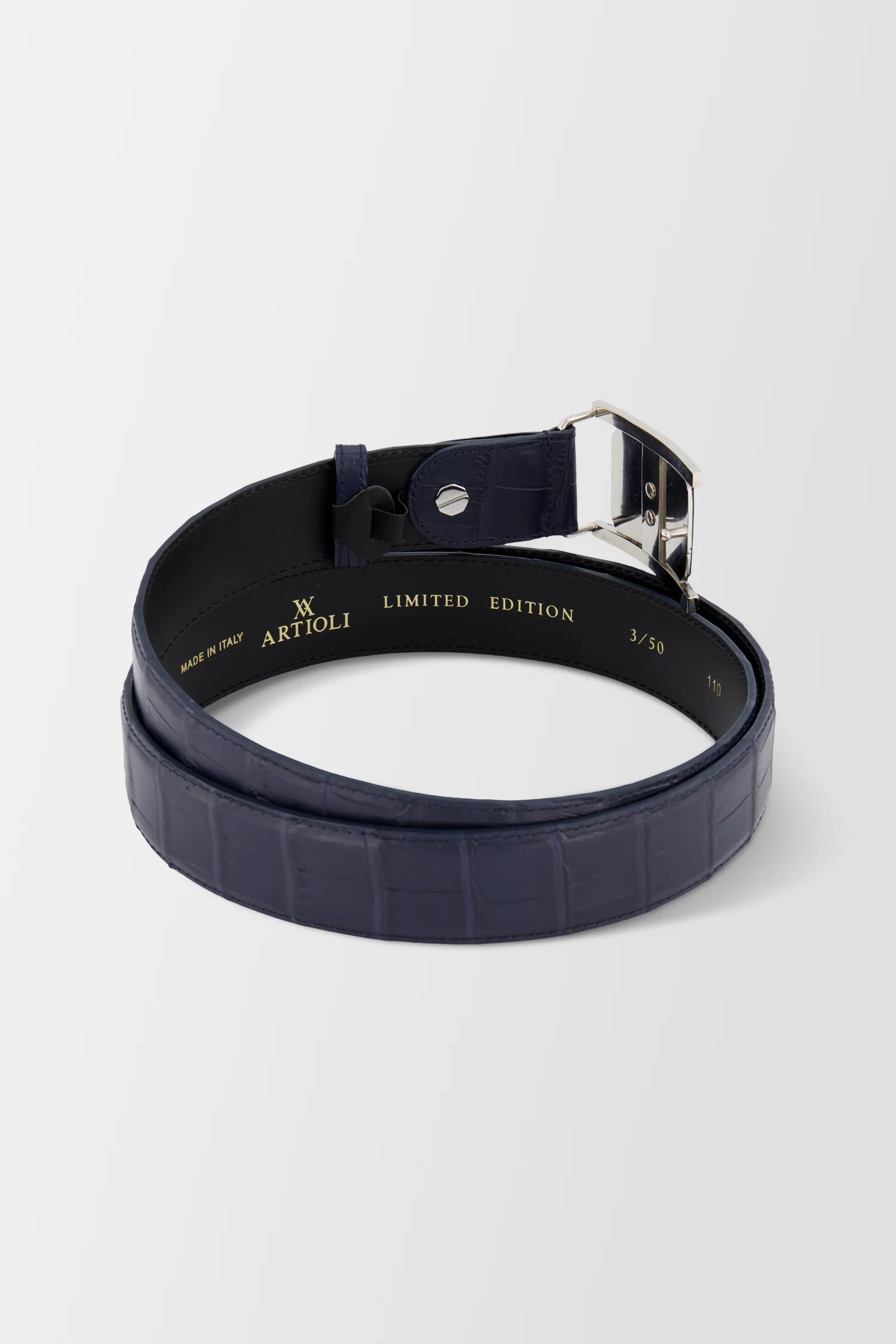Artioli Blue Alligator Belt - Image 2