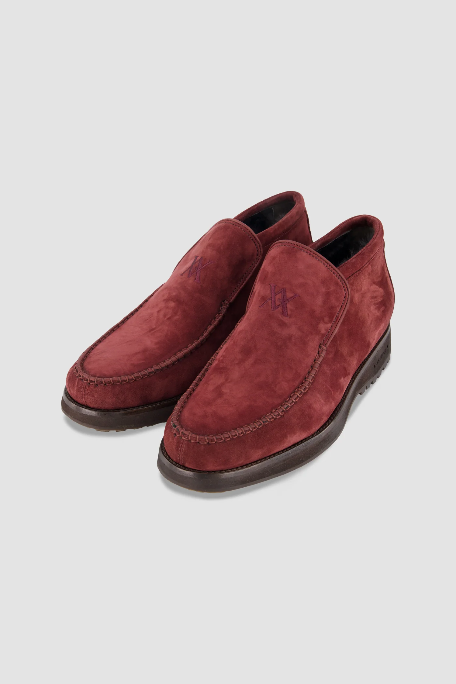 Artioli Burgundy Suede Loafers - Image 2