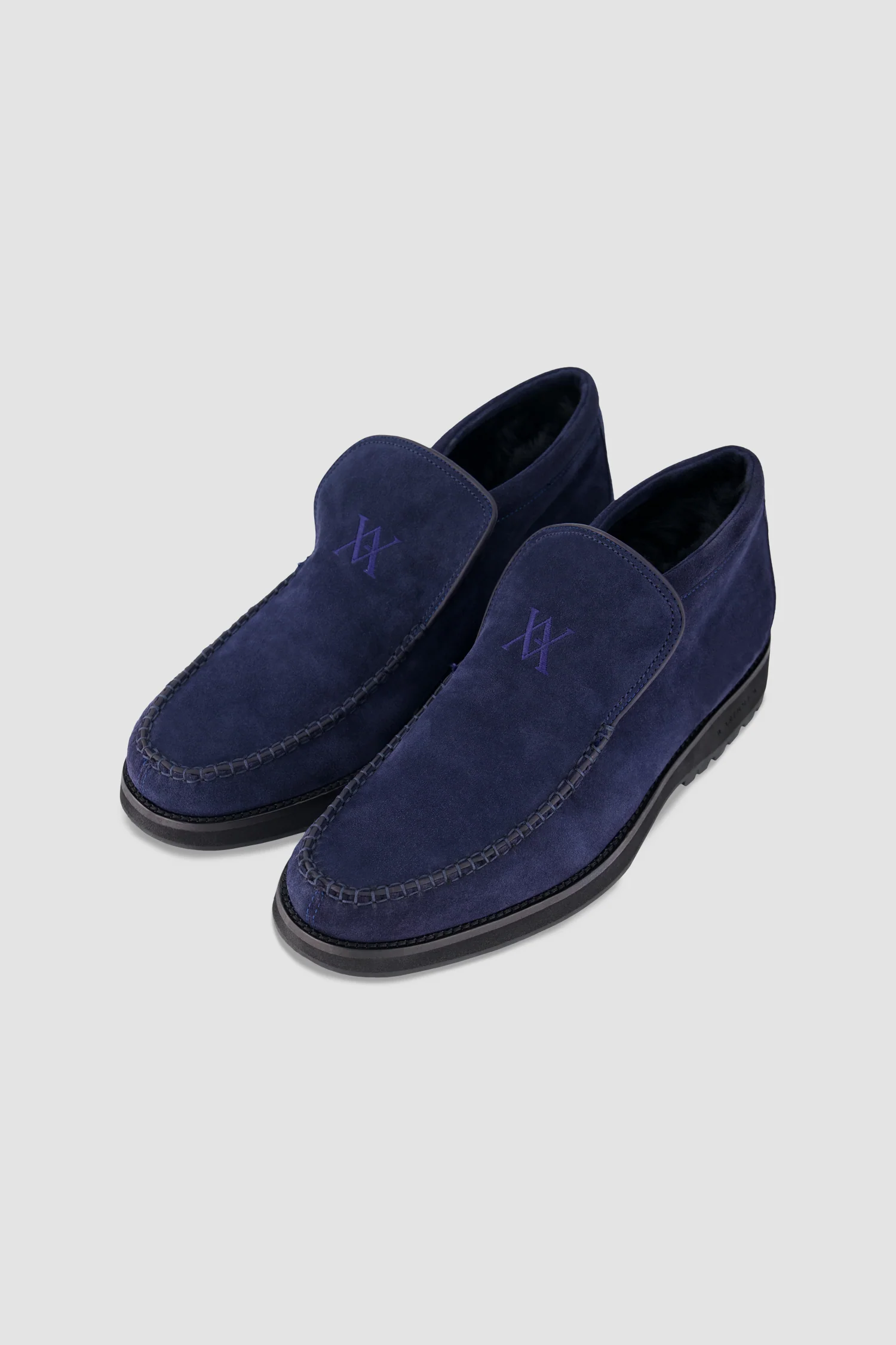 Artioli Navy Suede Loafers - Image 2