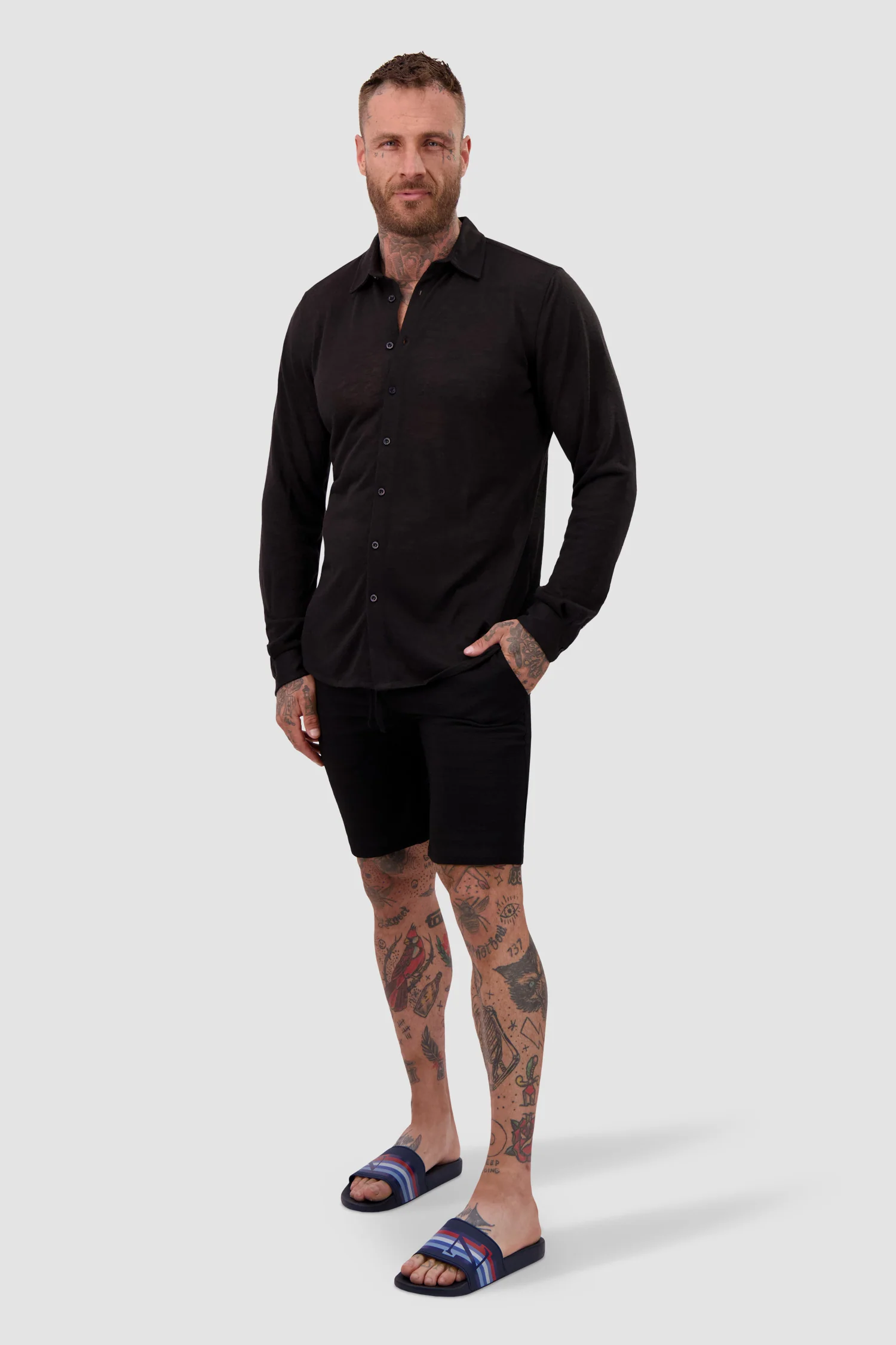 Bain de Mer Black Club 55 Shorts - Image 4