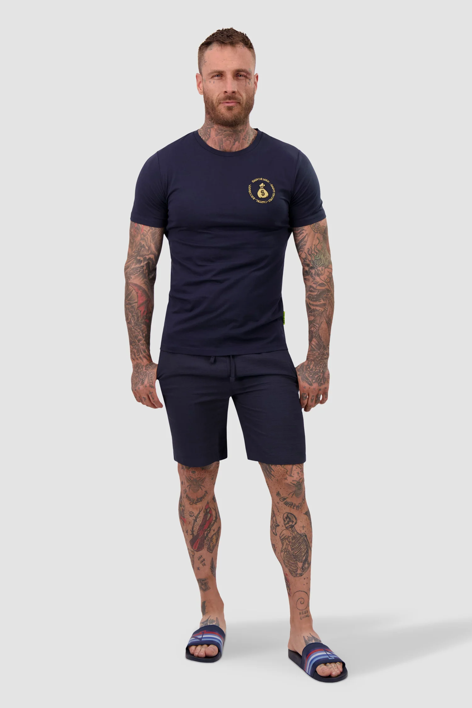 Bain de Mer Navy Escobart Cartel T-Shirt - Image 3