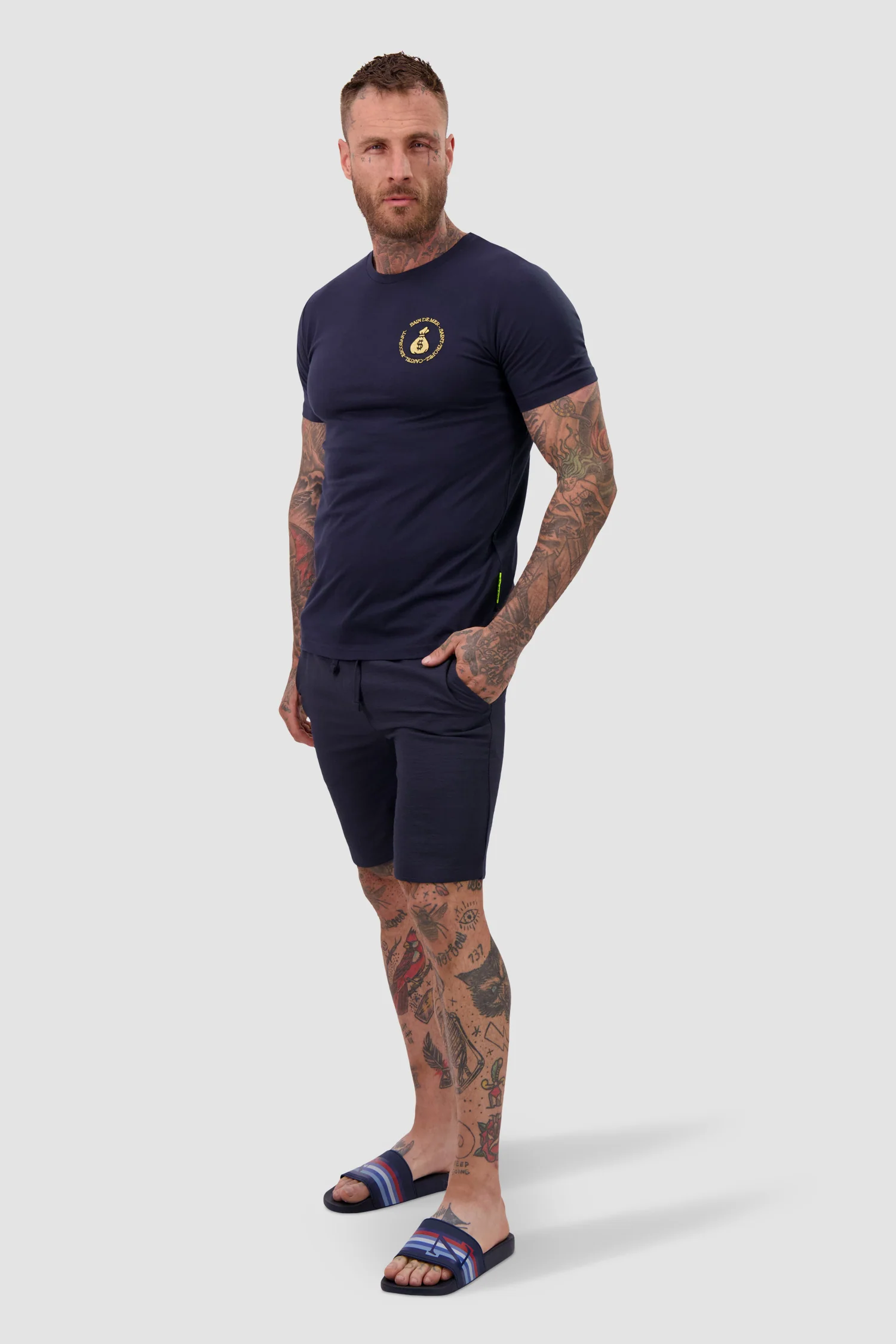 Bain de Mer Navy Escobart Cartel T-Shirt - Image 4