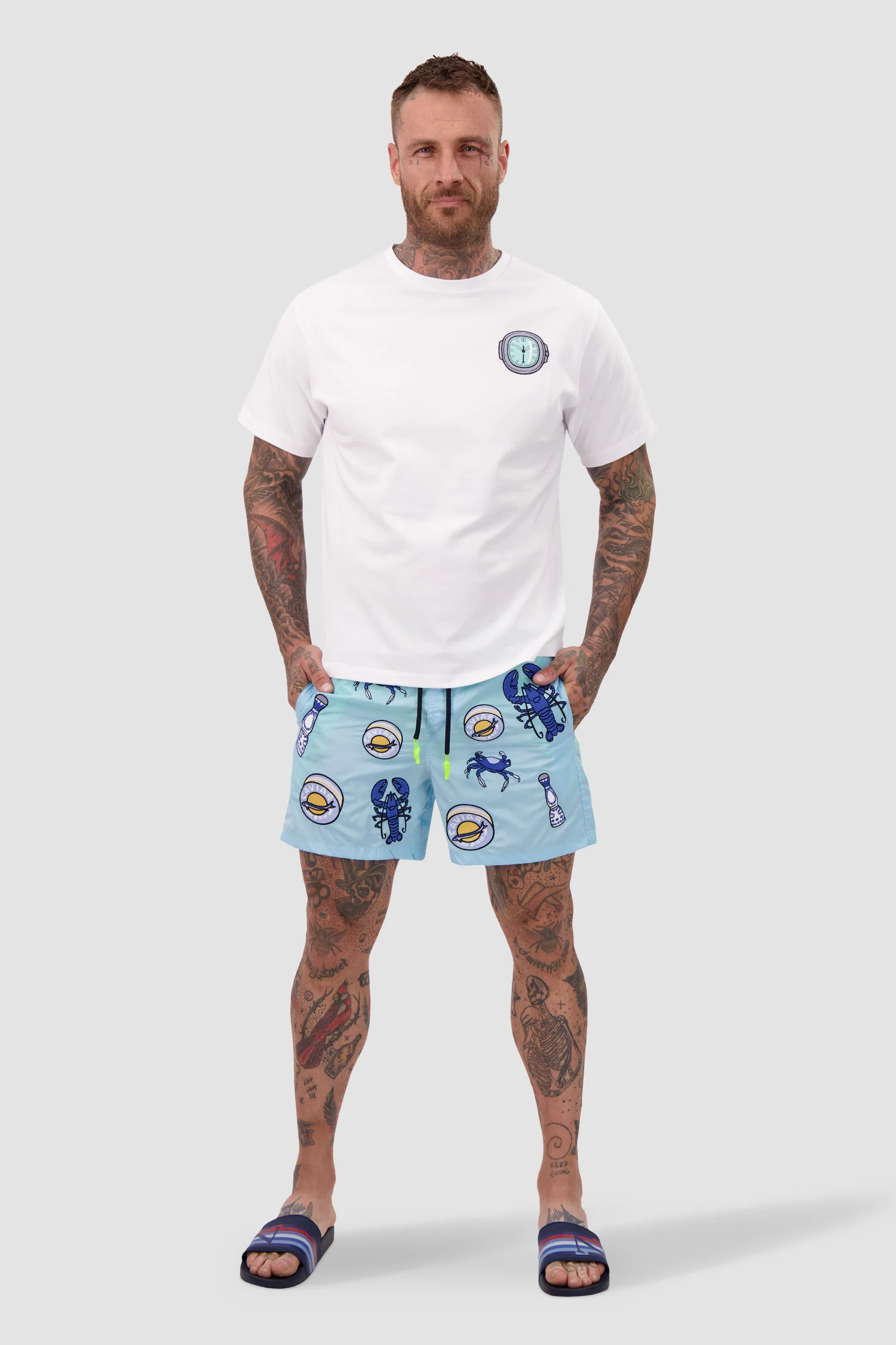 Bain de Mer White Limited Edition Watch T-Shirt - Image 3