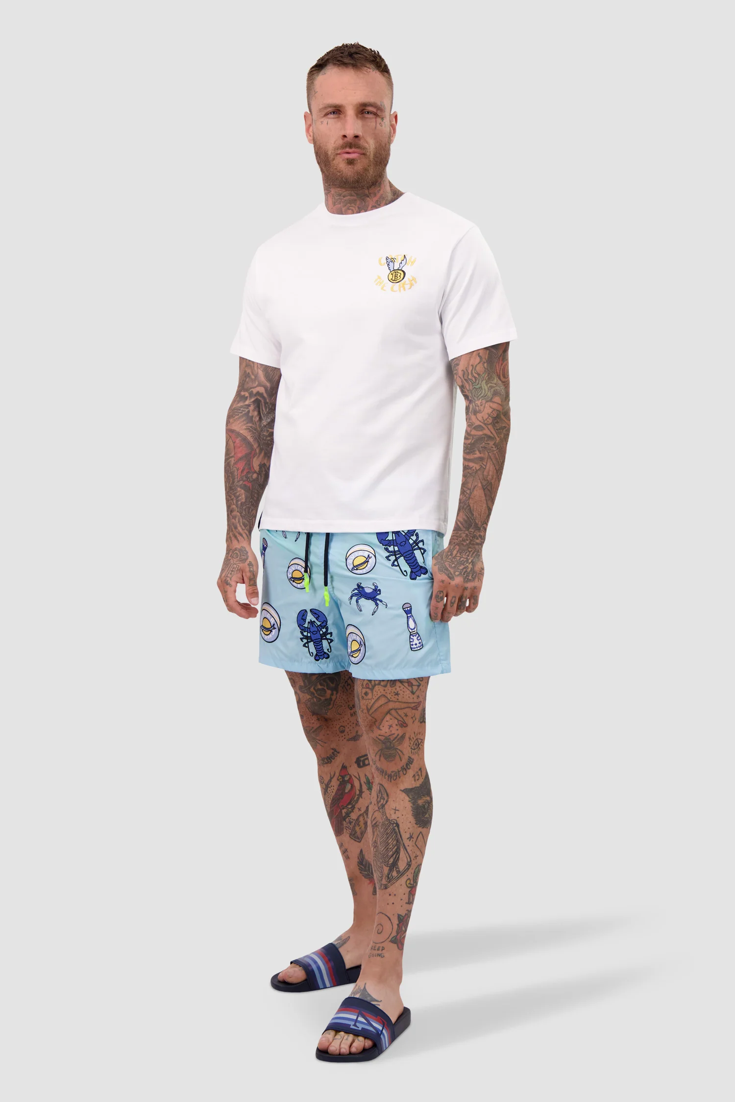 Bain de Mer White Rich Catch the Dollar T-Shirt - Image 4