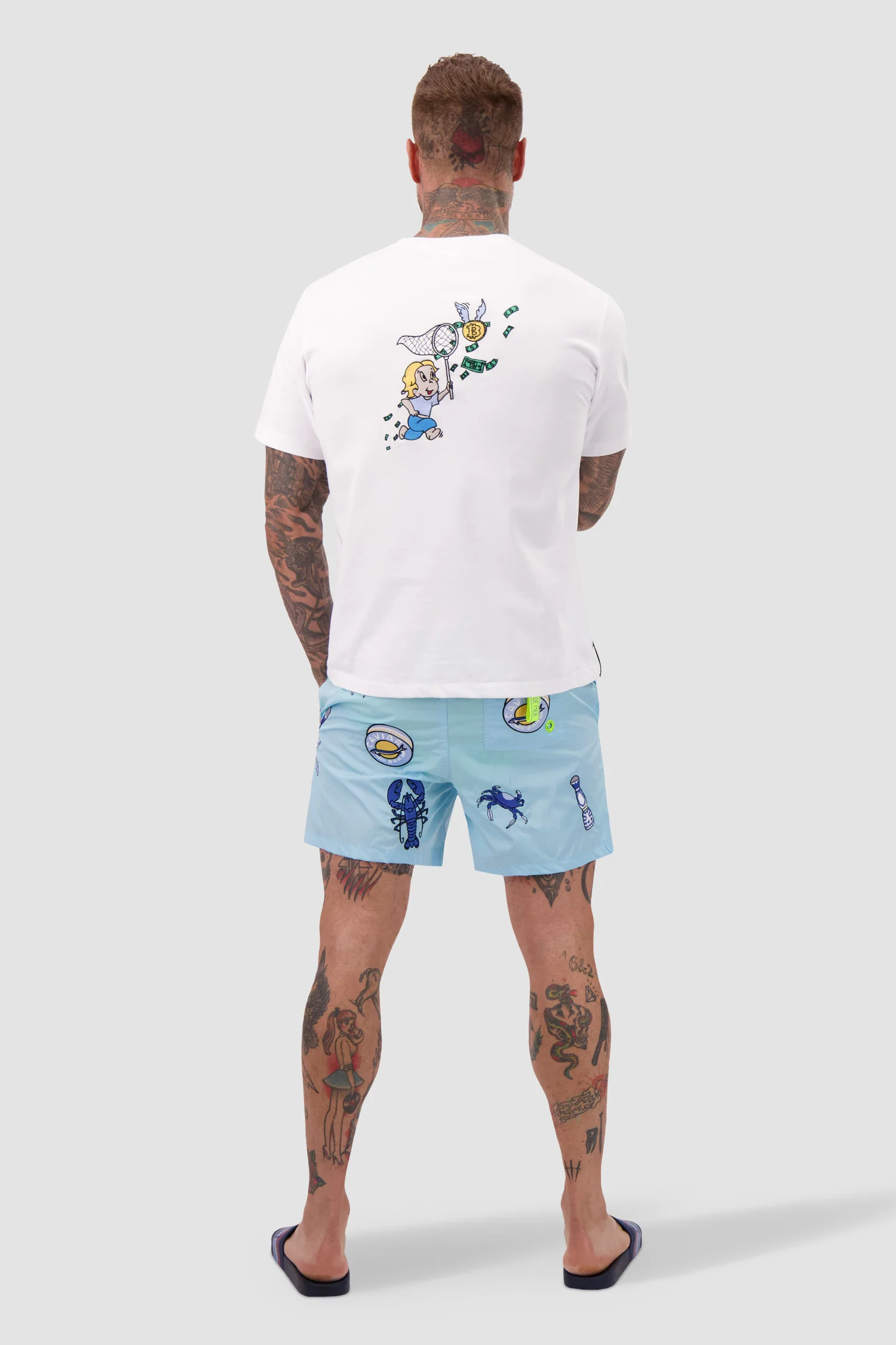 Bain de Mer White Rich Catch the Dollar T-Shirt - Image 5