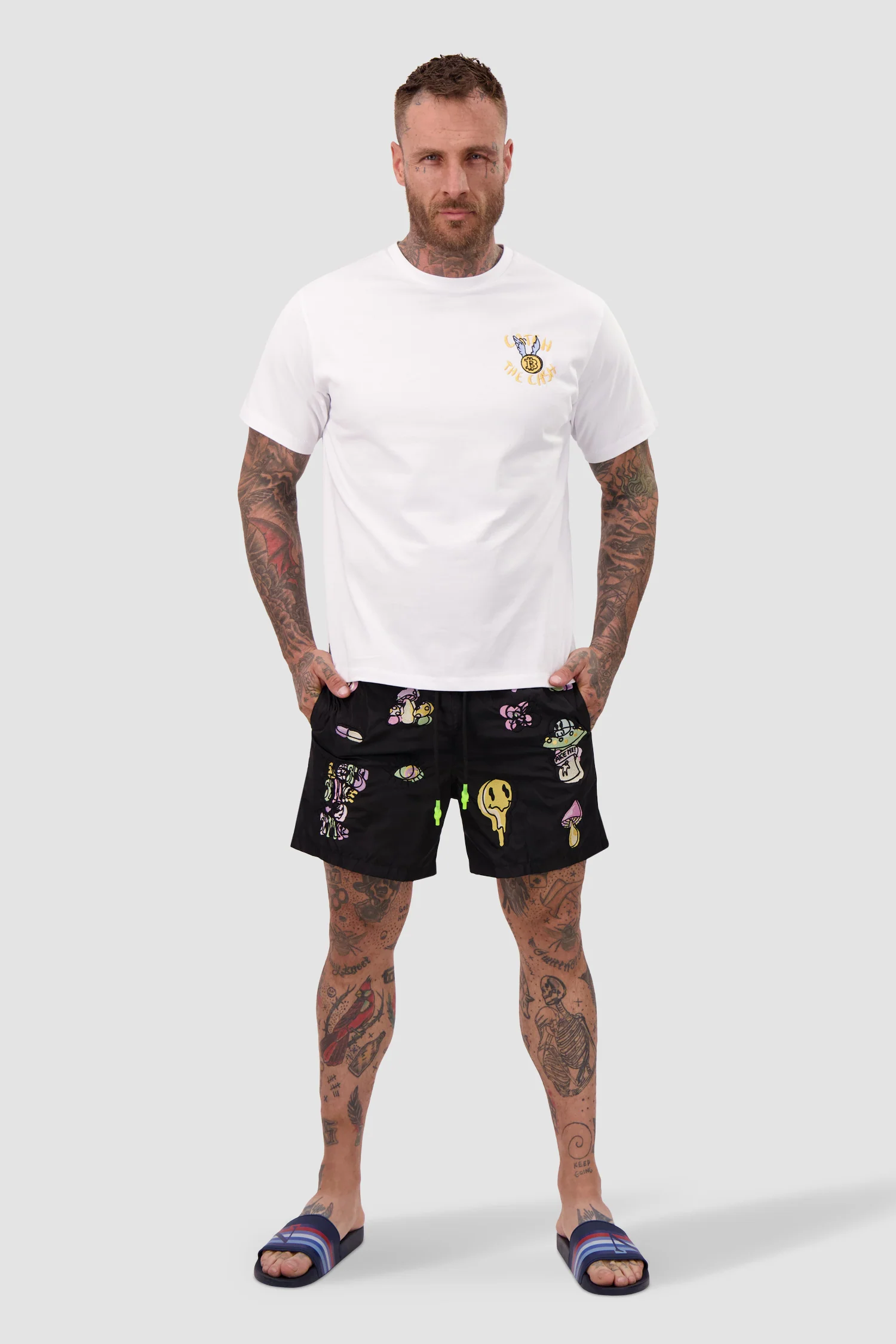 Bain de Mer White Rich Dollar Yacht T-Shirt - Image 3
