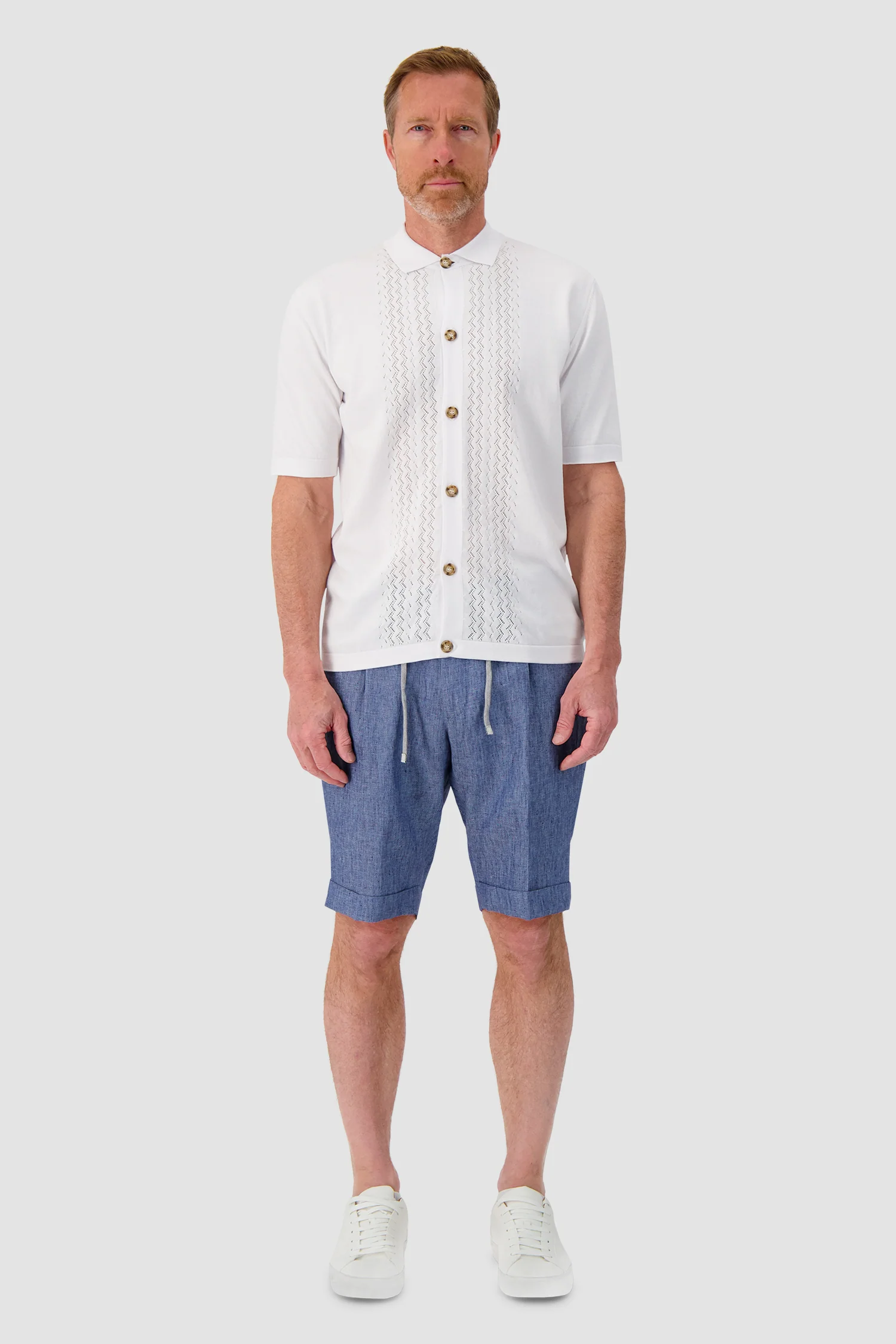 Barba Napoli Blue Bermuda Short - Image 3