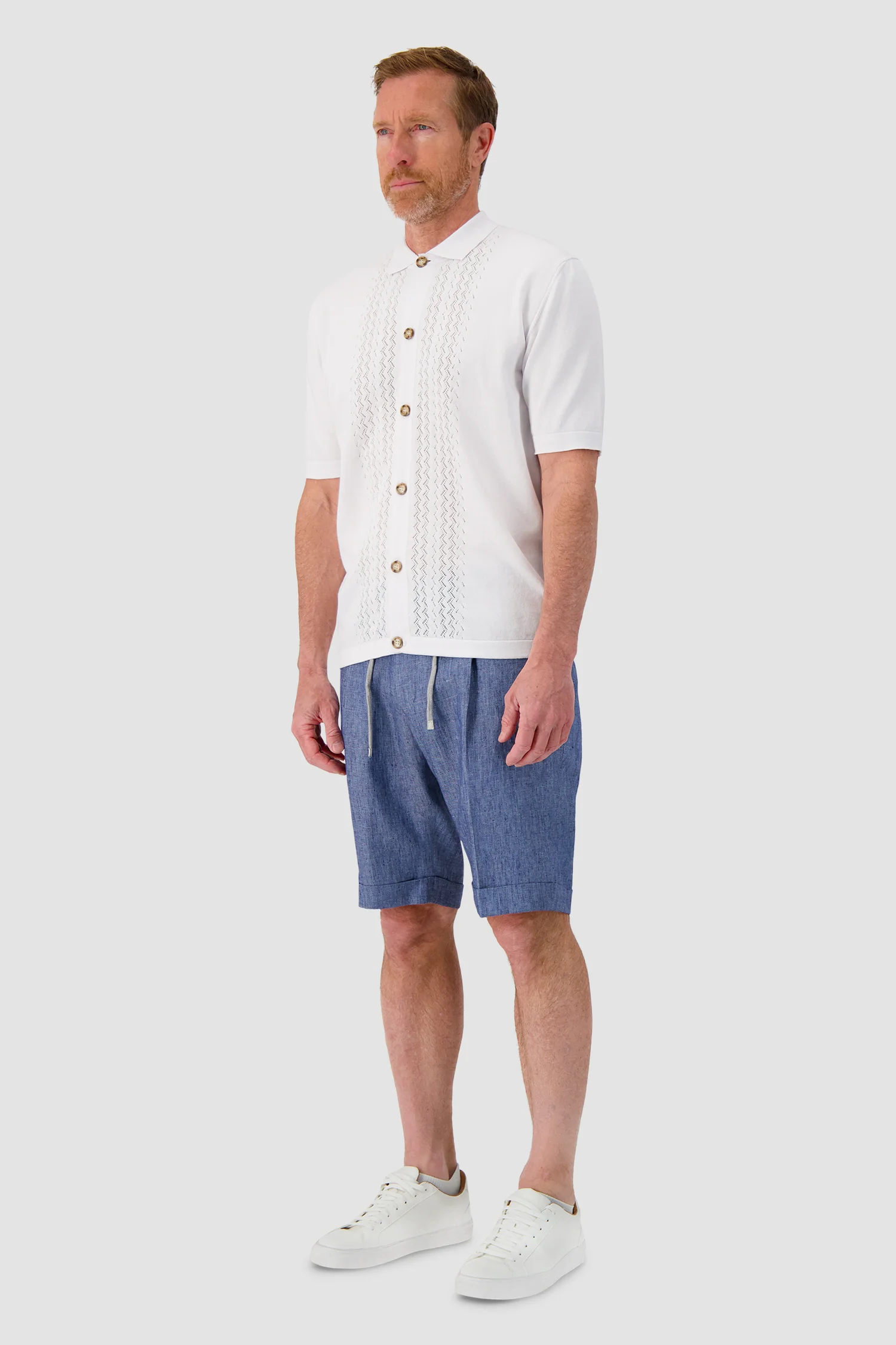 Barba Napoli Blue Bermuda Short - Image 4