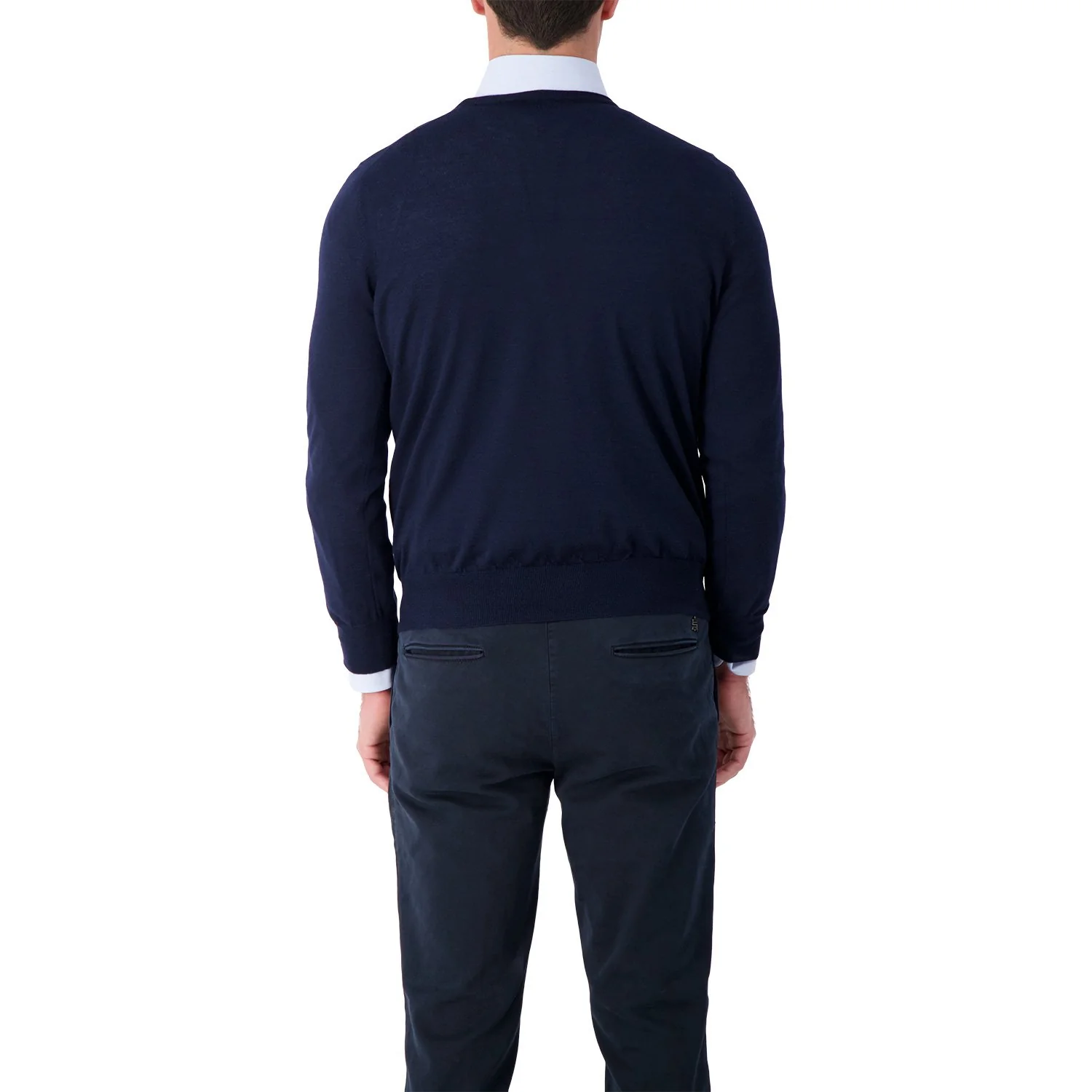 Barba Napoli Navy Cashmere Sweater - Image 4