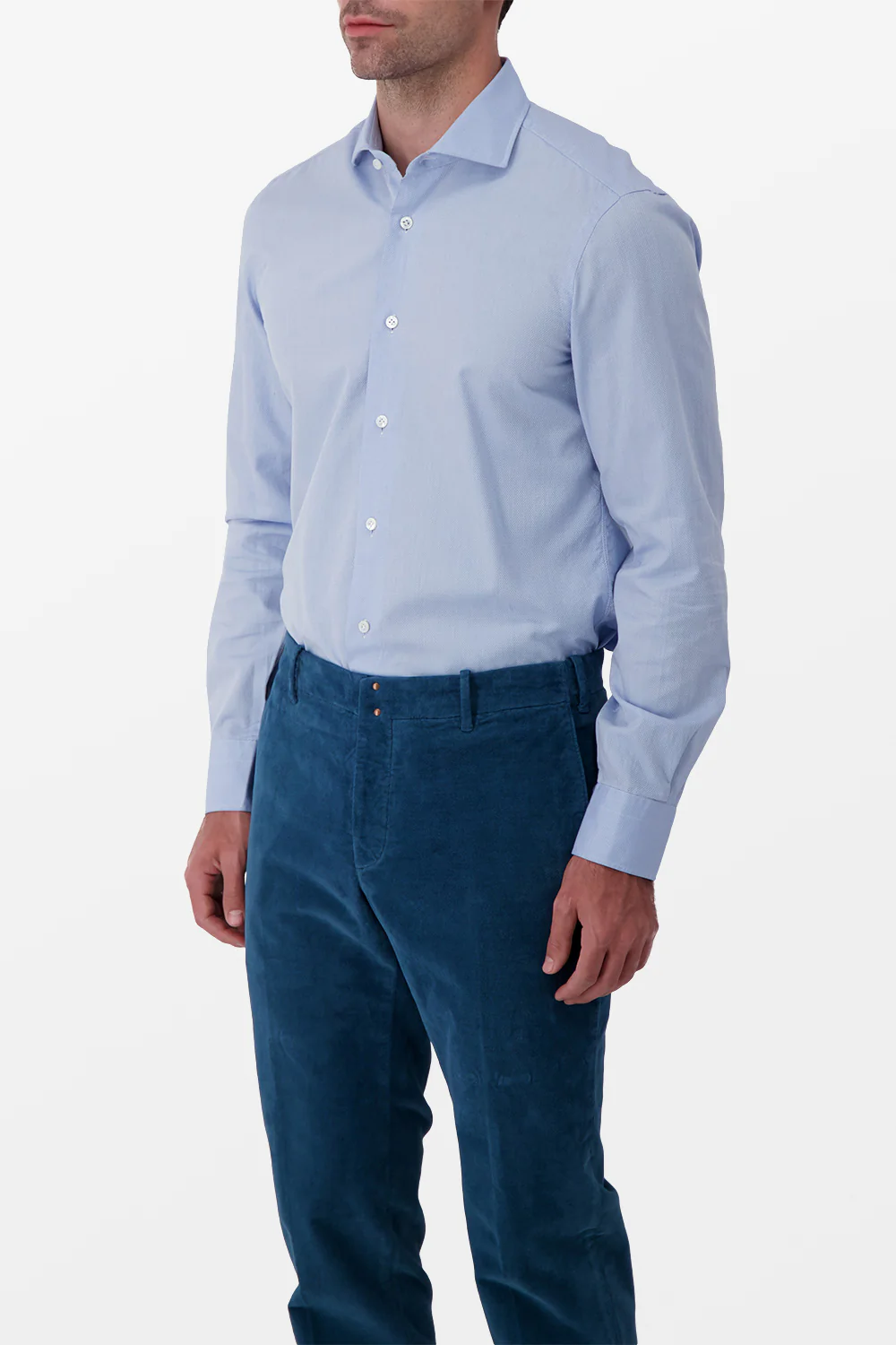 Barba Napoli Blue Classic Shirt - Image 2