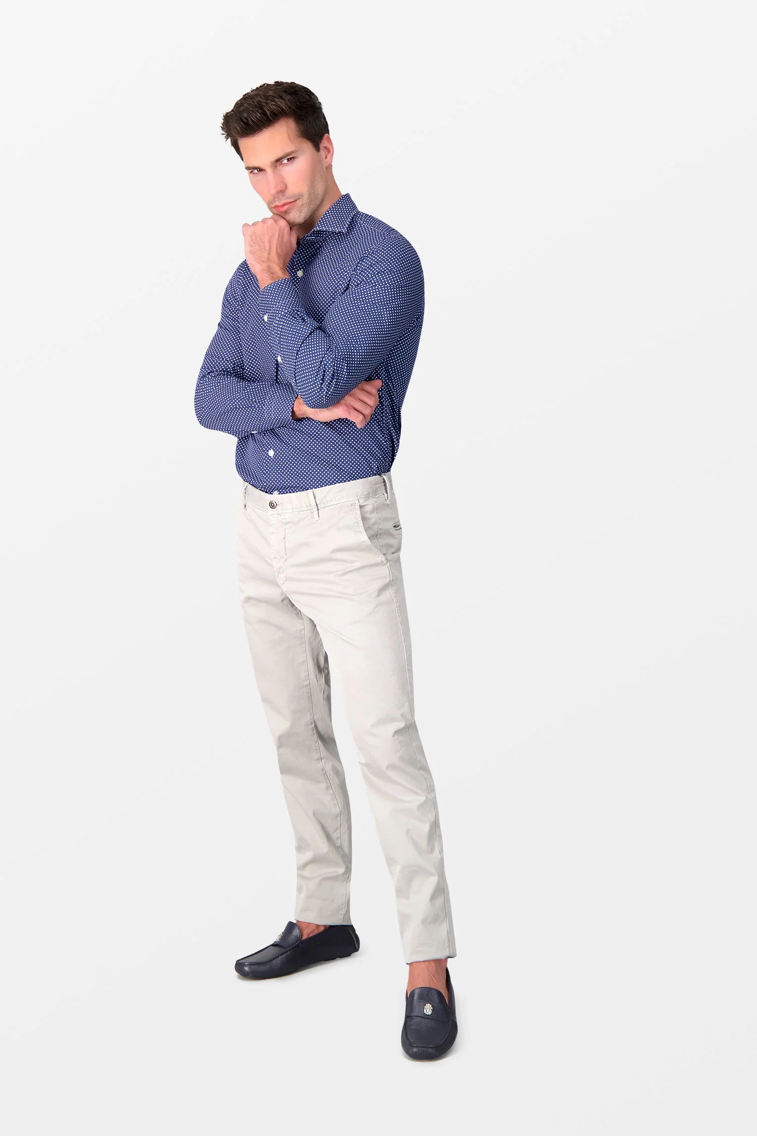 Barba Napoli Blue Classic Shirt - Image 6