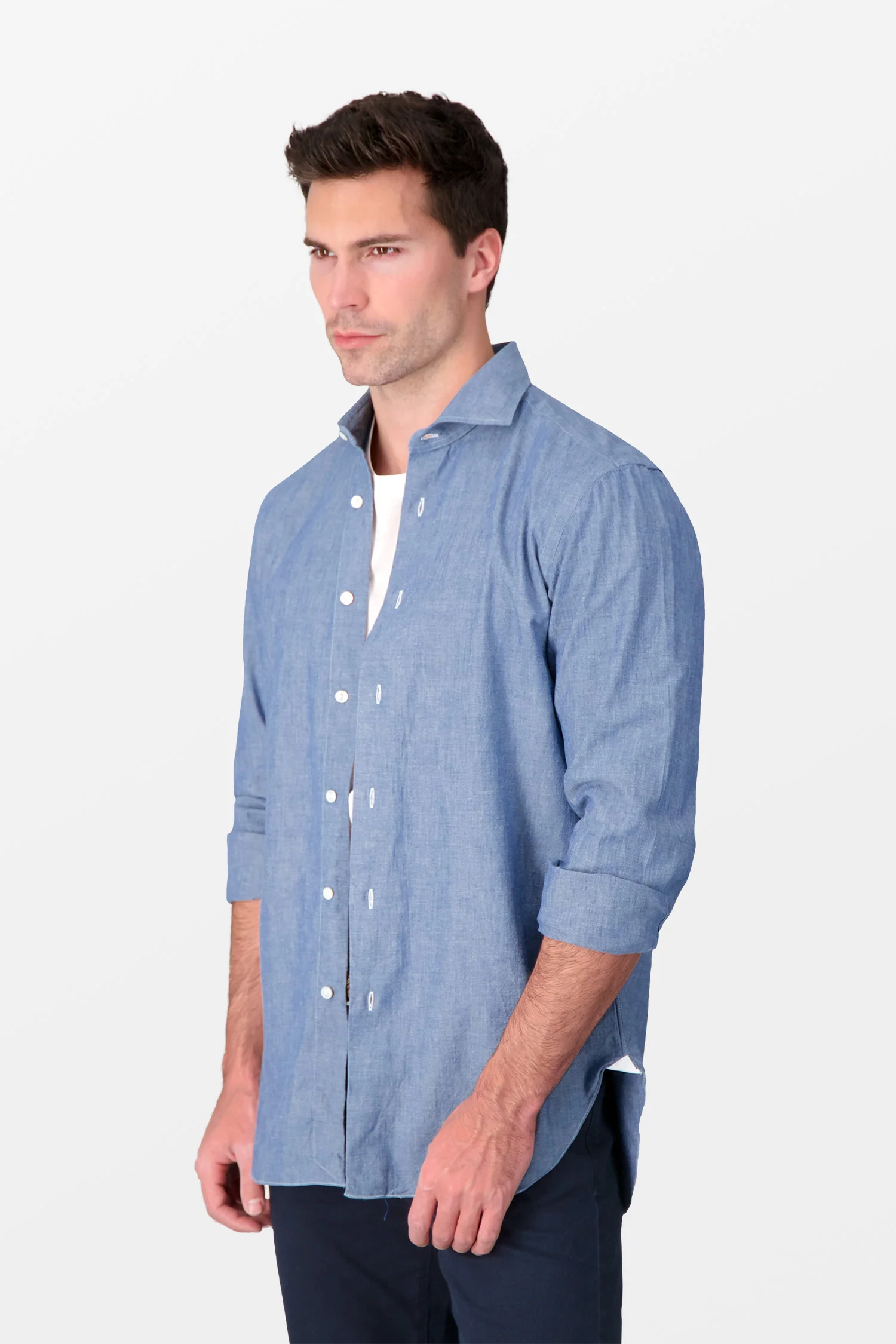 Barba Napoli Blue Classic Shirt - Image 4