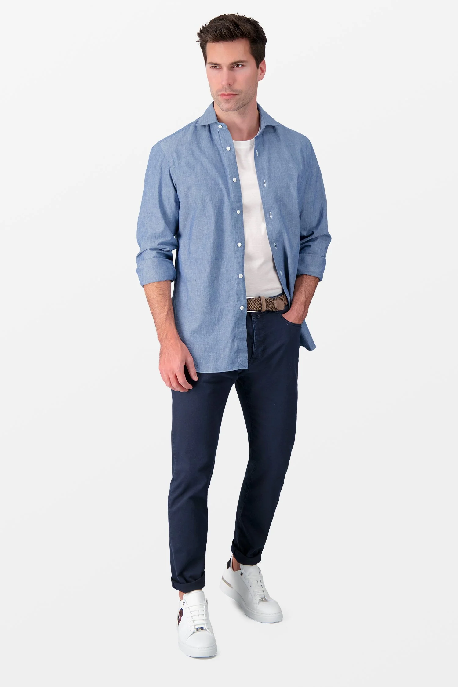 Barba Napoli Blue Classic Shirt - Image 6