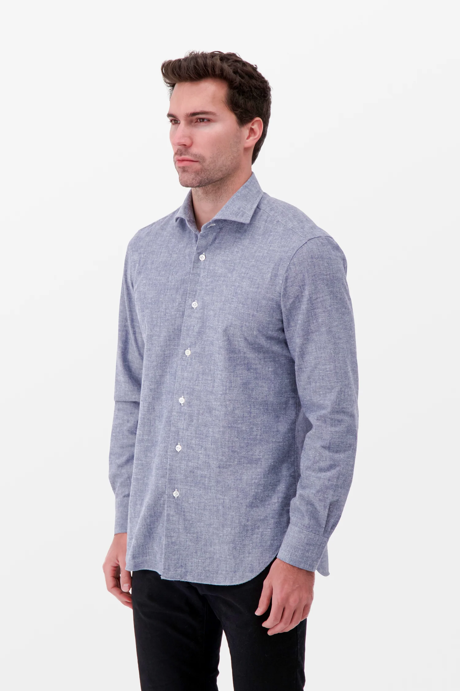 Barba Napoli Blue Classic Shirt - Image 2
