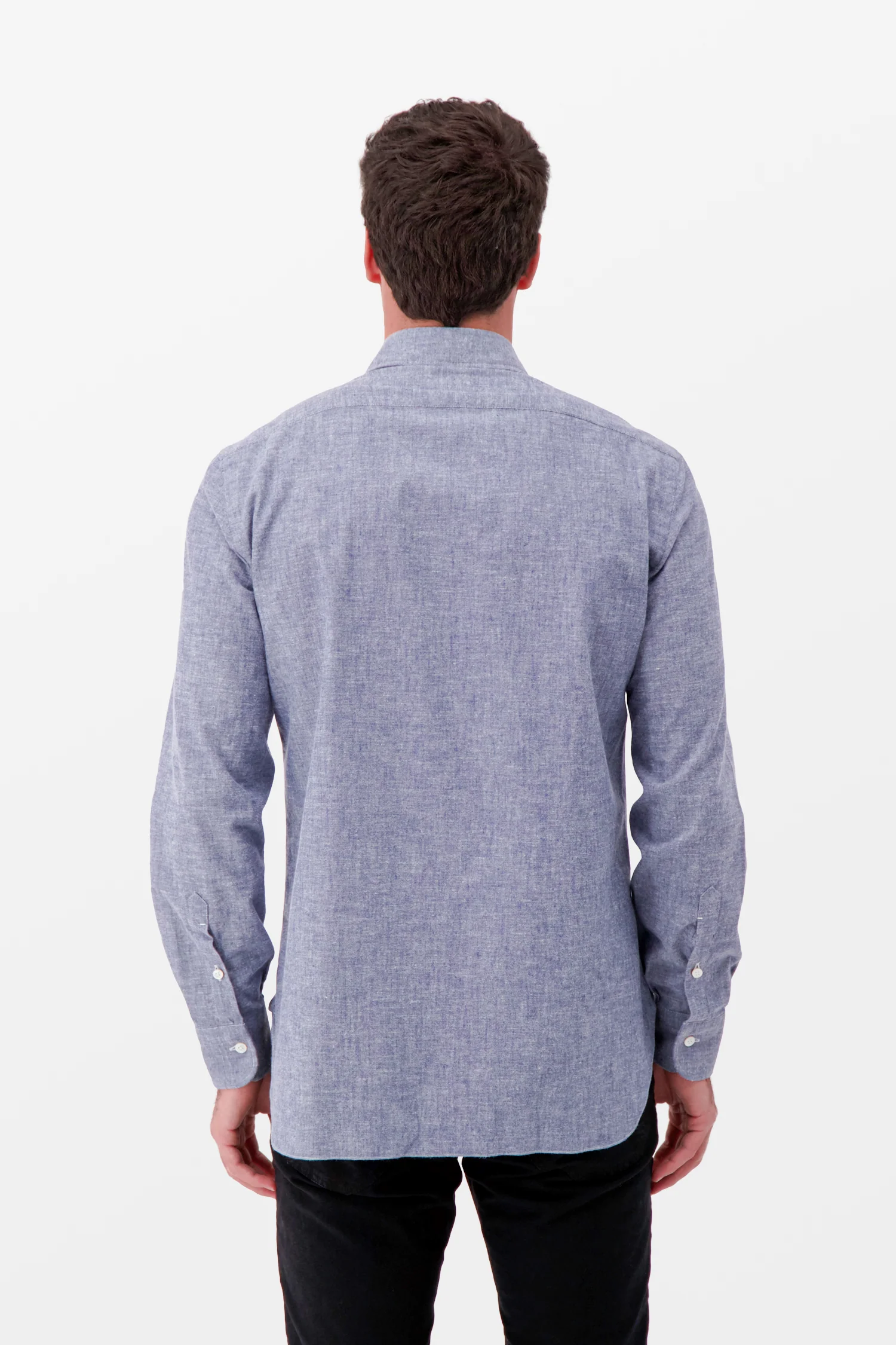 Barba Napoli Blue Classic Shirt - Image 3