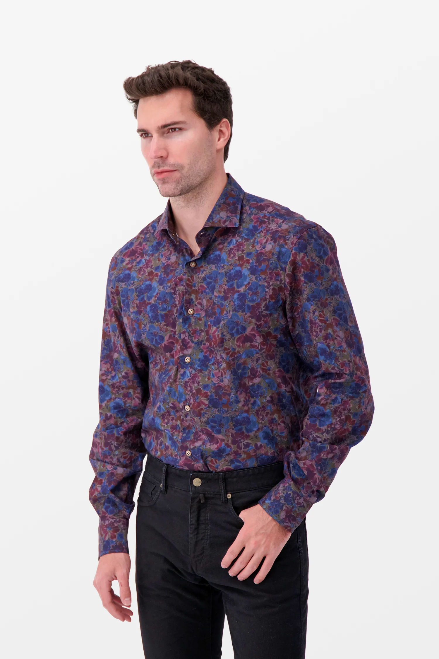 Barba Napoli Blue Classic Shirt - Image 2