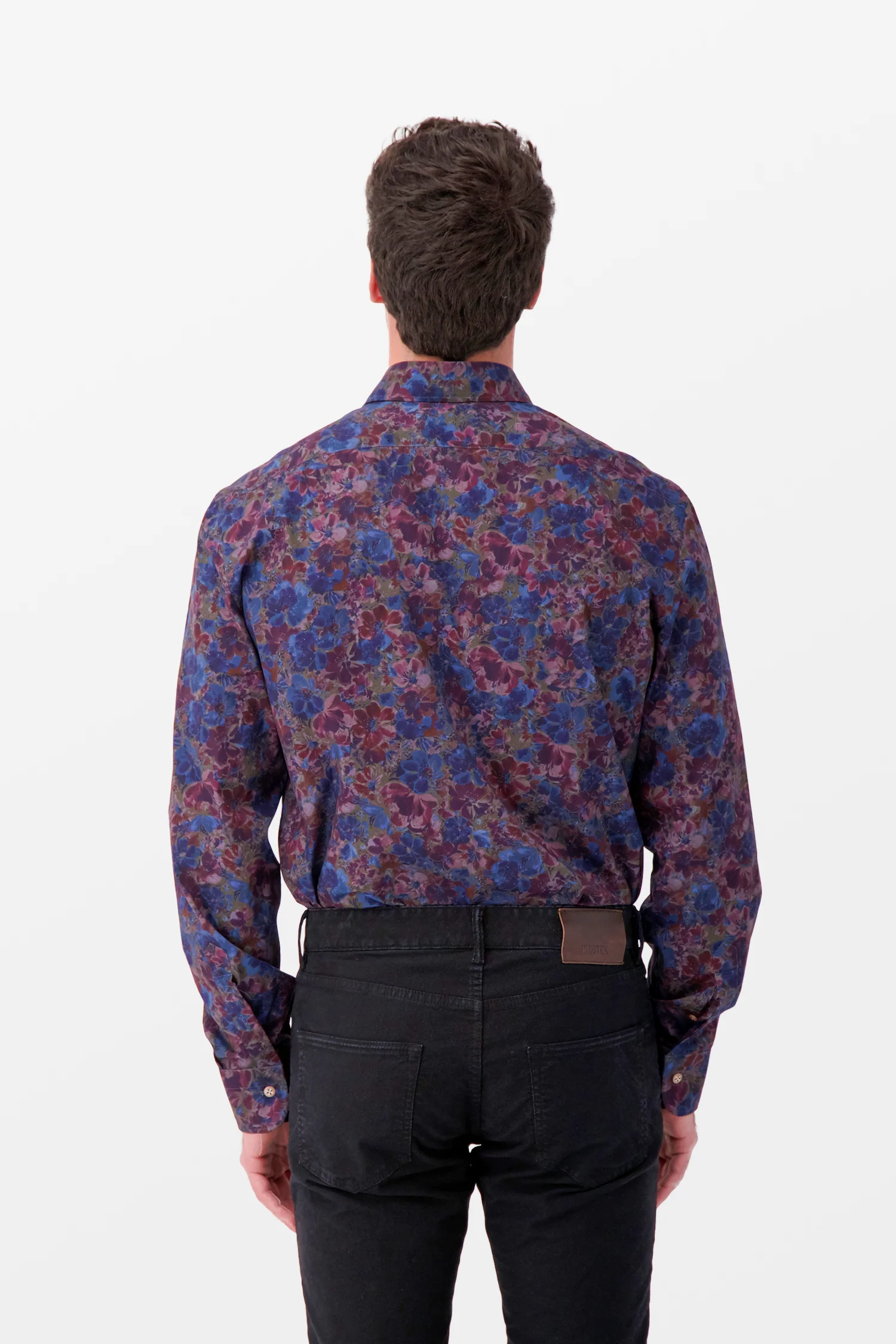 Barba Napoli Blue Classic Shirt - Image 3