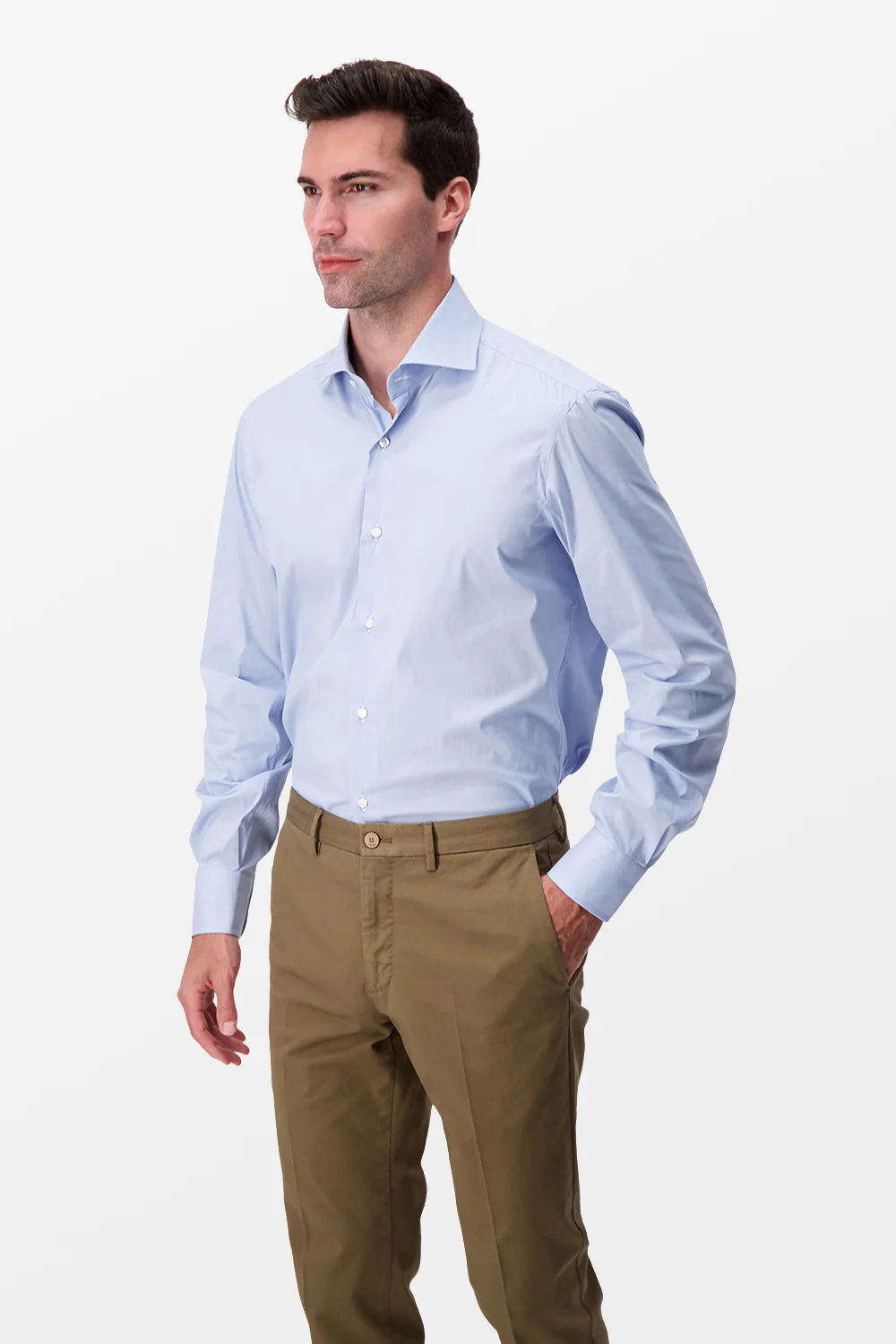 Barba Napoli Blue Classic Shirt - Image 3
