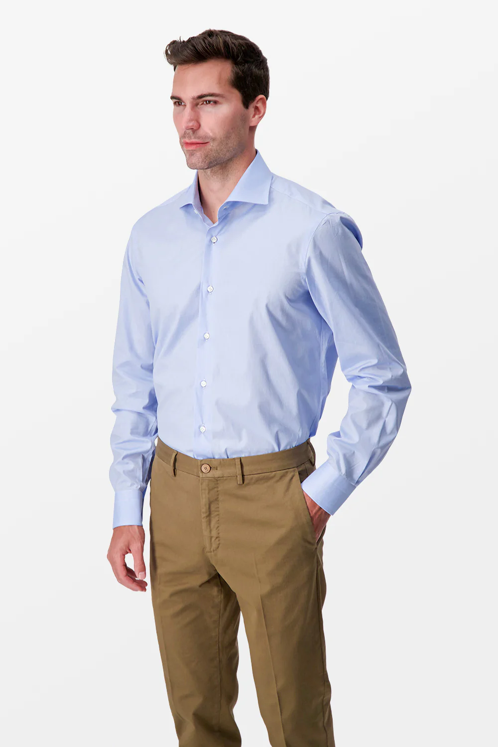 Barba Napoli Blue Classic Shirt - Image 3