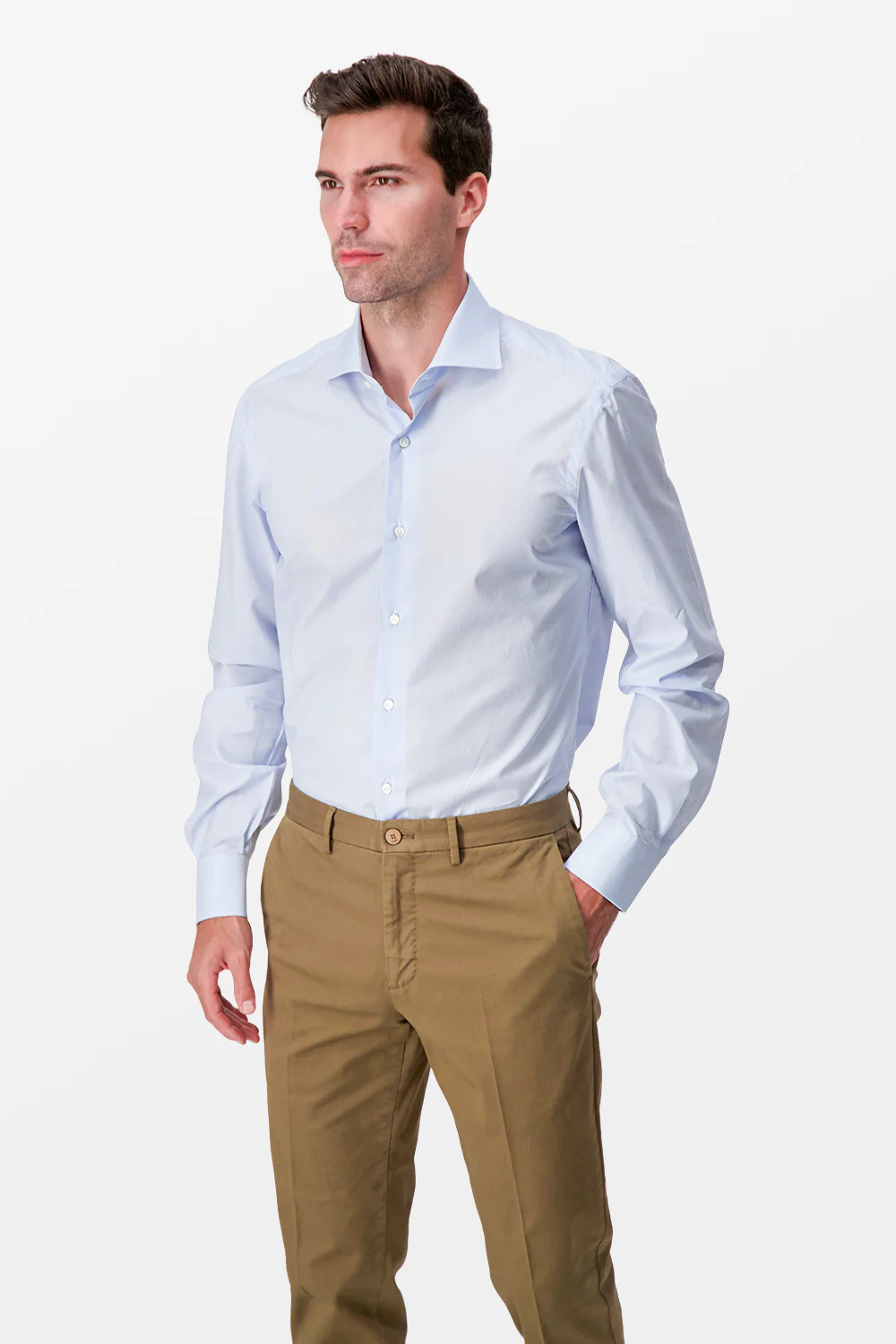 Barba Napoli Blue Classic Shirt - Image 3