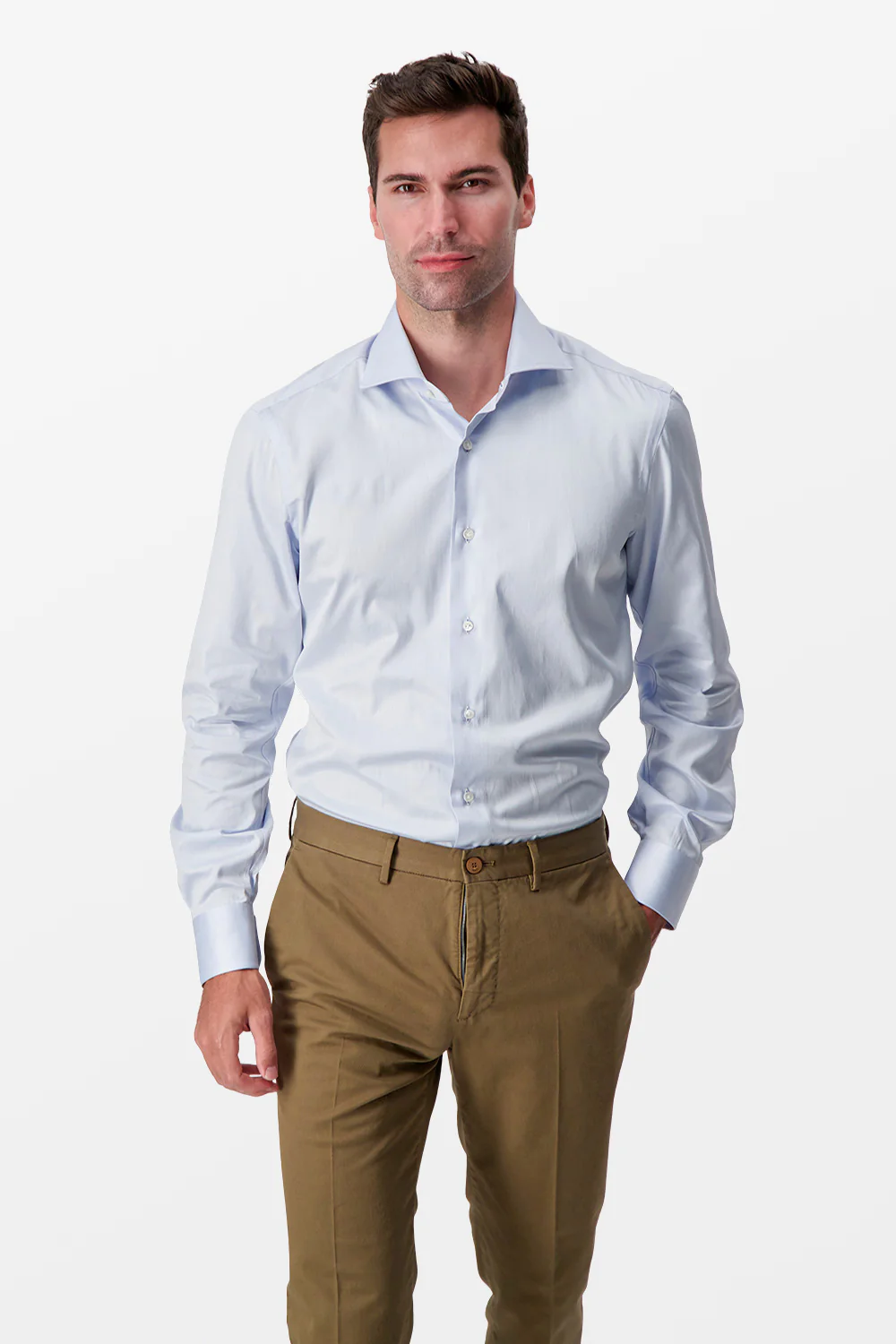 Barba Napoli Blue Classic Shirt - Image 2