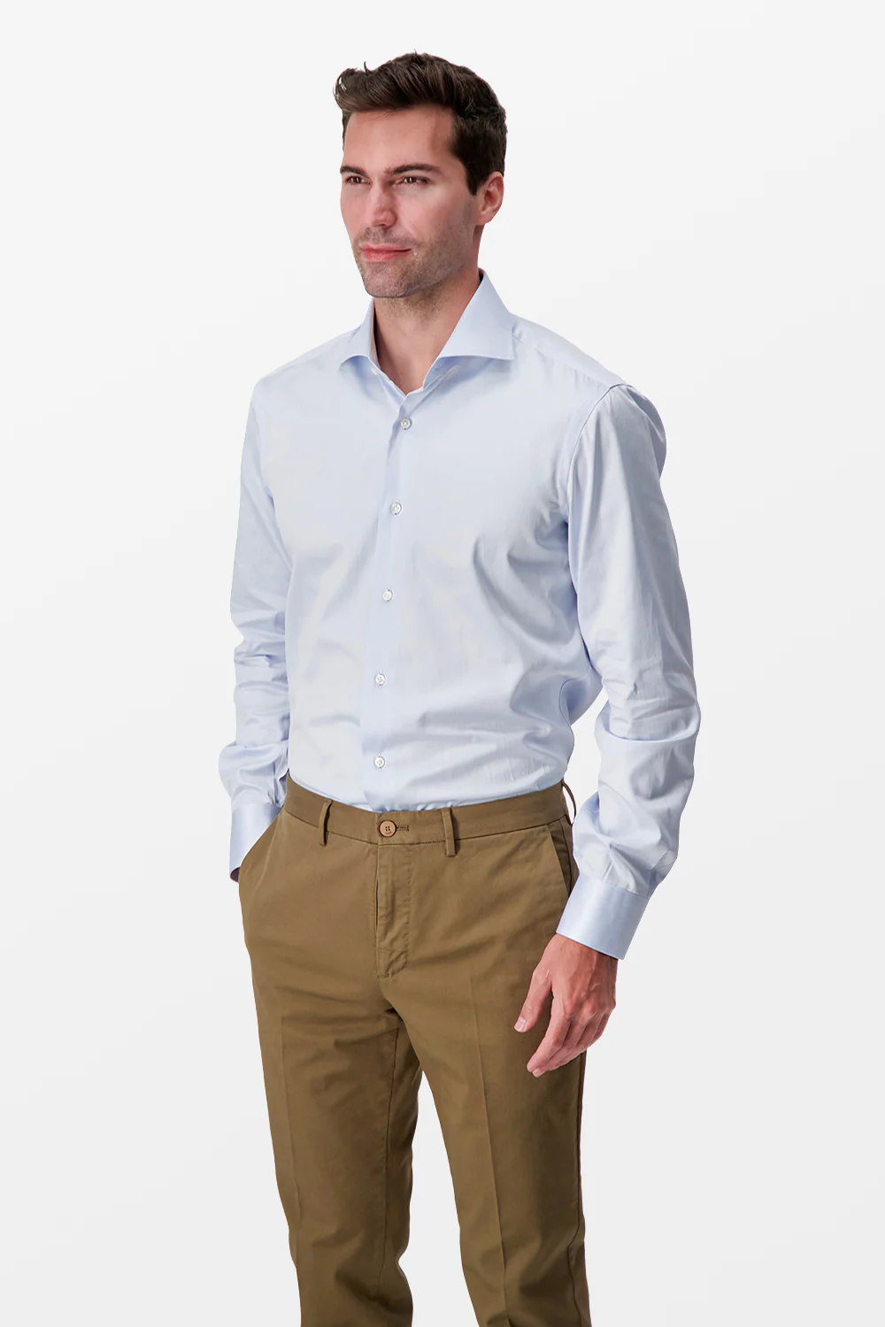 Barba Napoli Blue Classic Shirt - Image 3