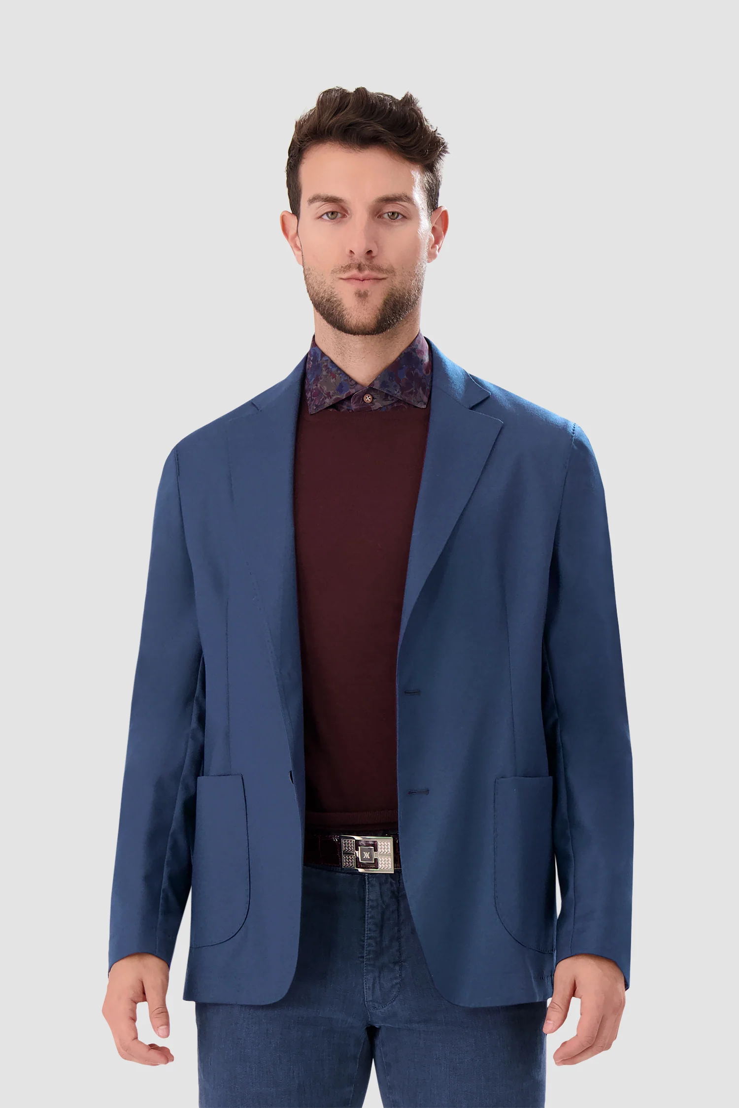Barba Napoli Blue Easy J Mono Blazer - Image 2