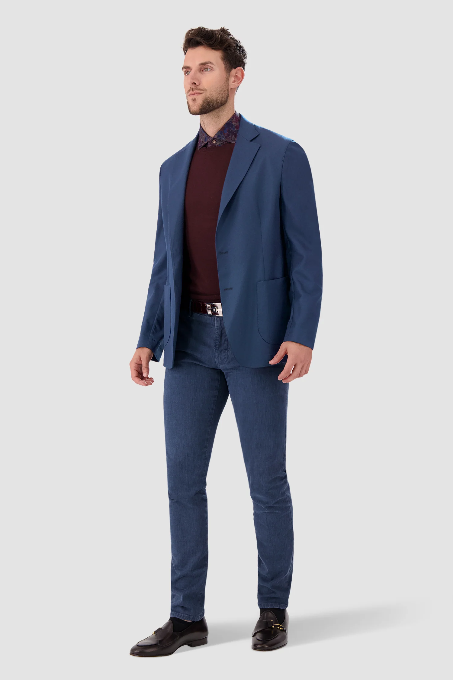 Barba Napoli Blue Easy J Mono Blazer - Image 7