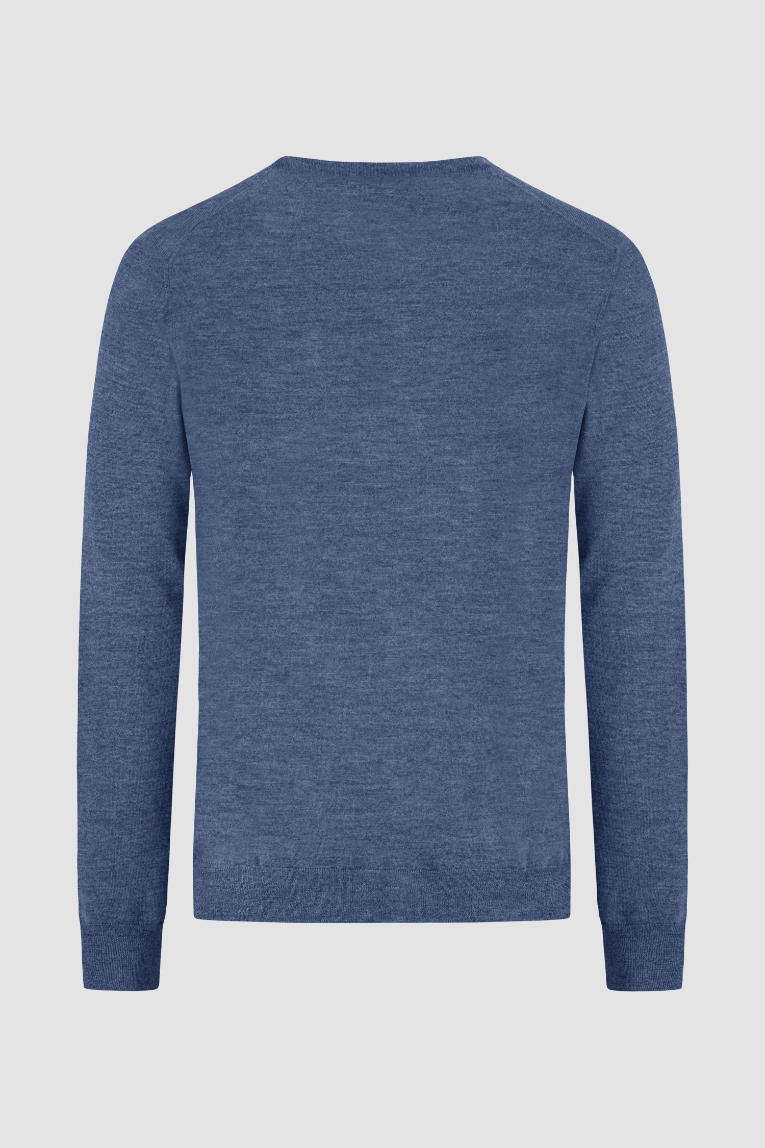 Barba Napoli Blue Round Neck Paricollo Sweater - Image 2