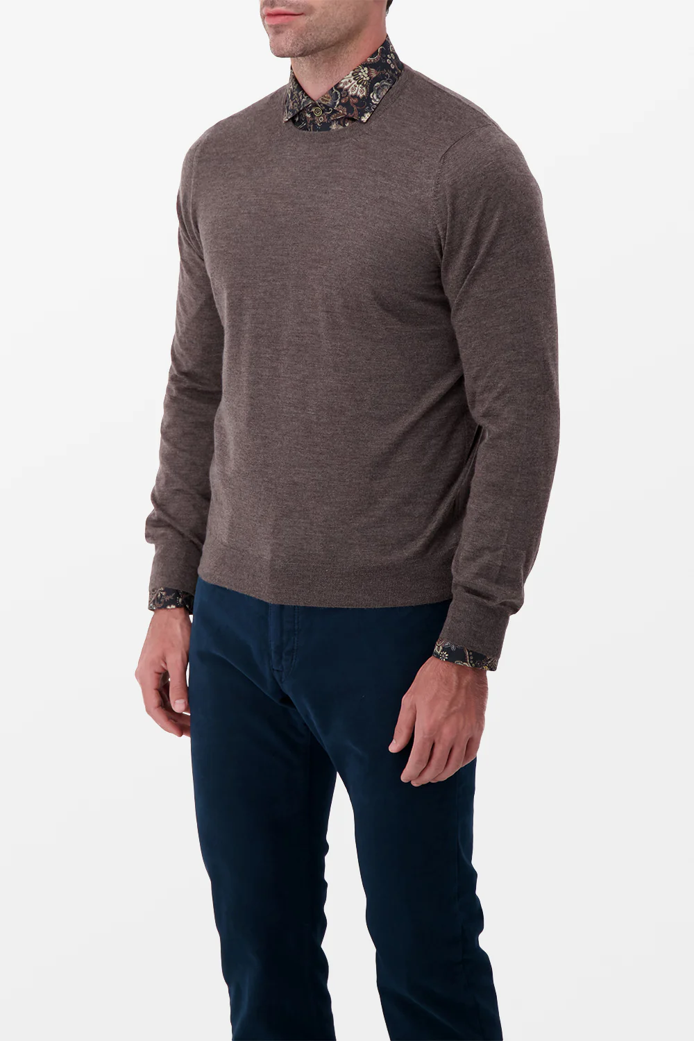 Barba Napoli Brown Cashmere Sweater - Image 2