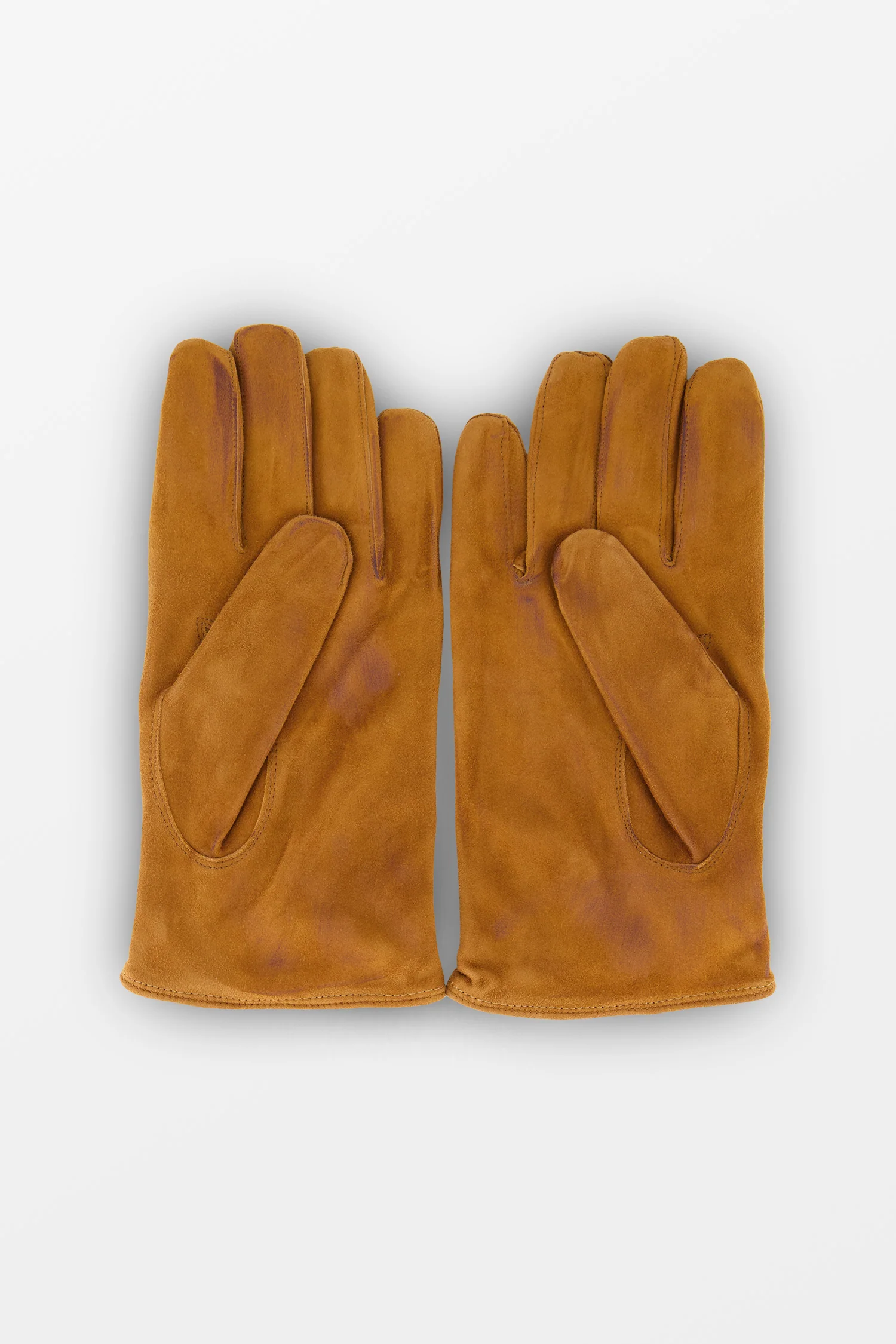Barba Napoli Brown Leather Gloves - Image 2