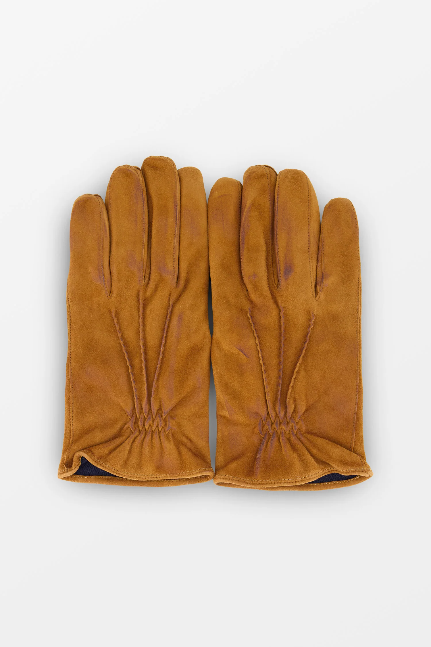 Barba Napoli Brown Leather Gloves - Image 3