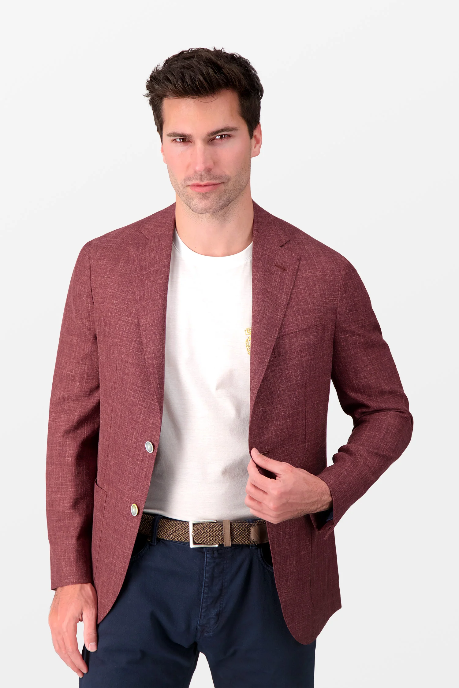 Barba Napoli Burgundy Jimmy Blazer - Image 2