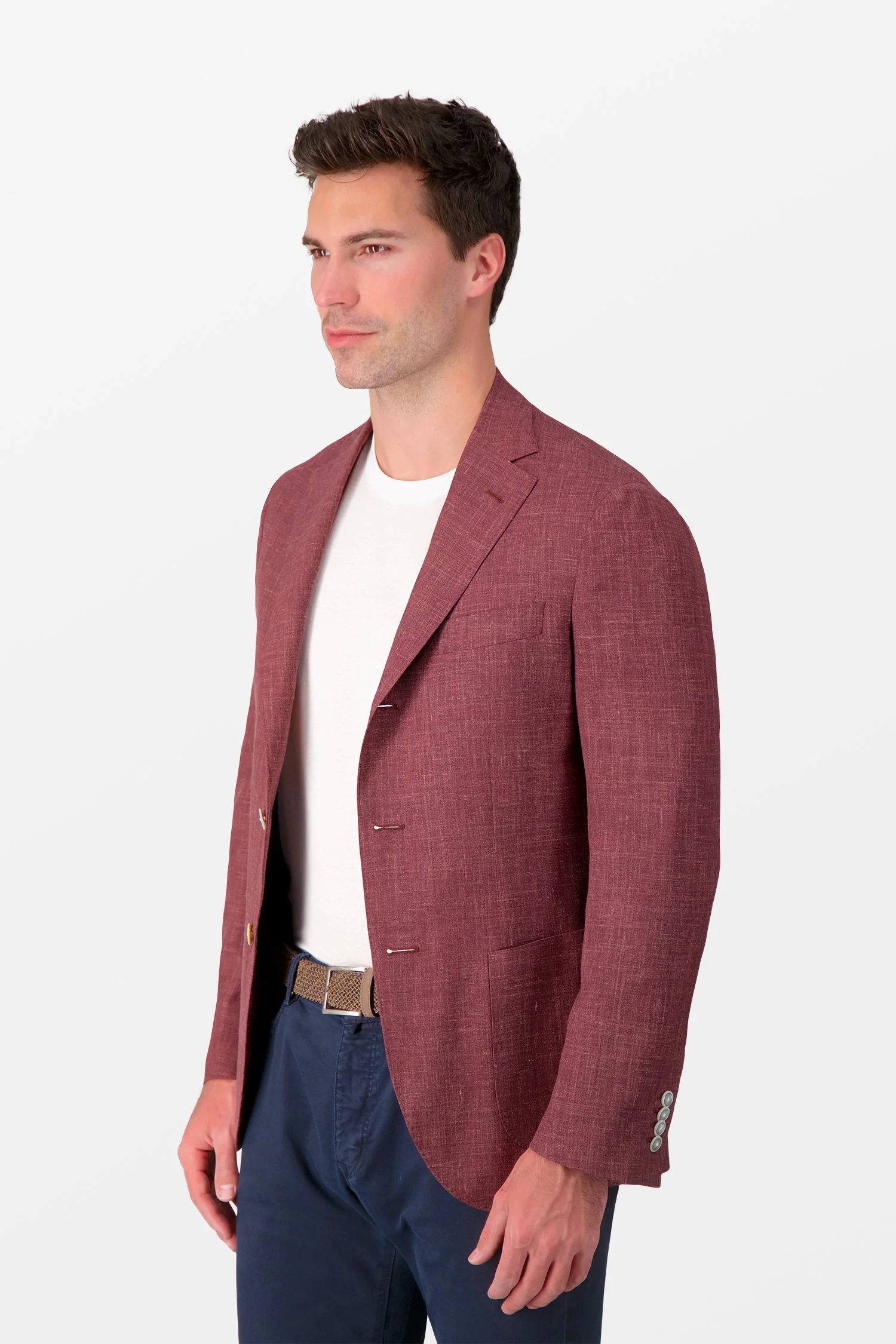 Barba Napoli Burgundy Jimmy Blazer - Image 4