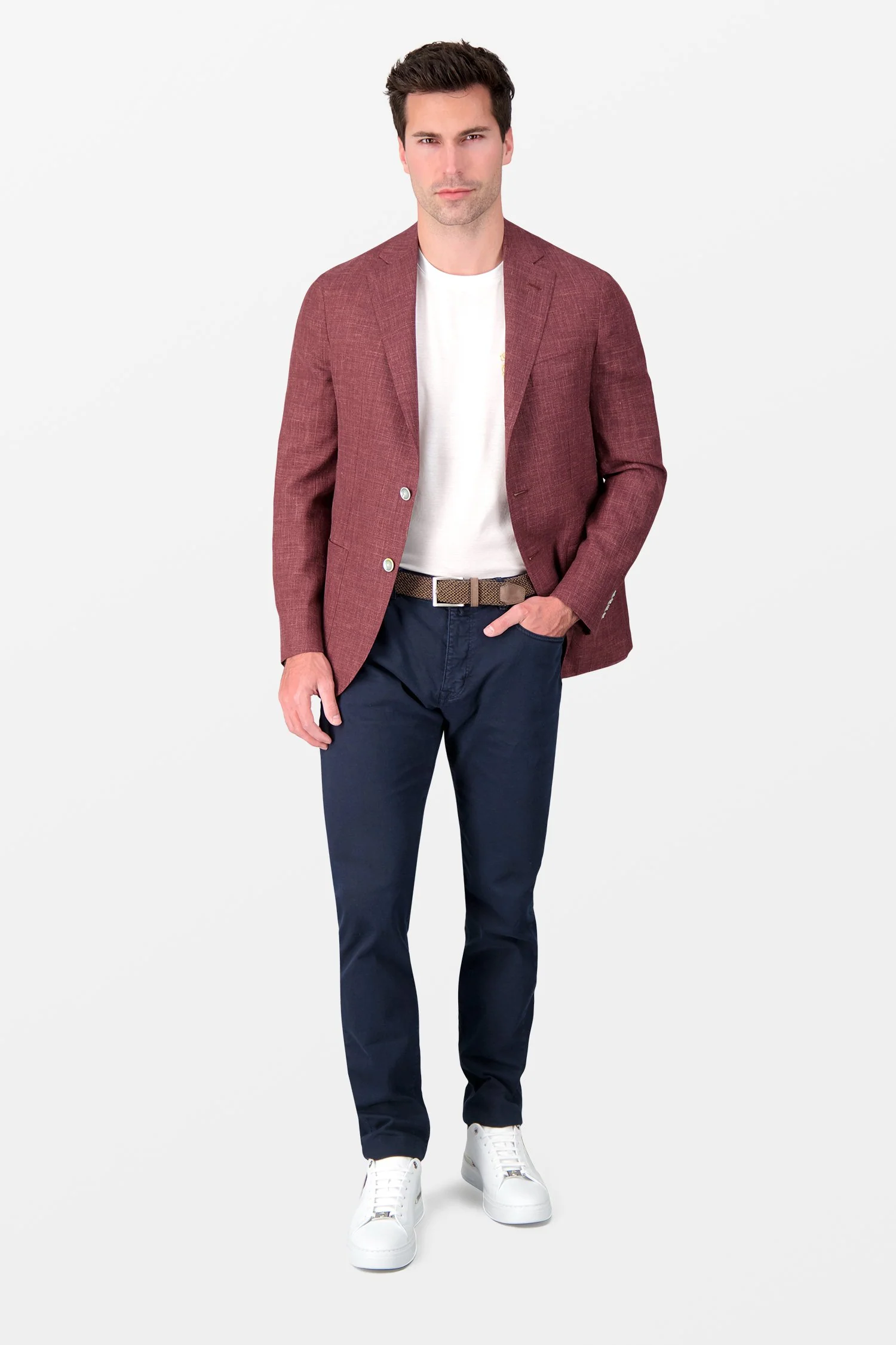 Barba Napoli Burgundy Jimmy Blazer - Image 7