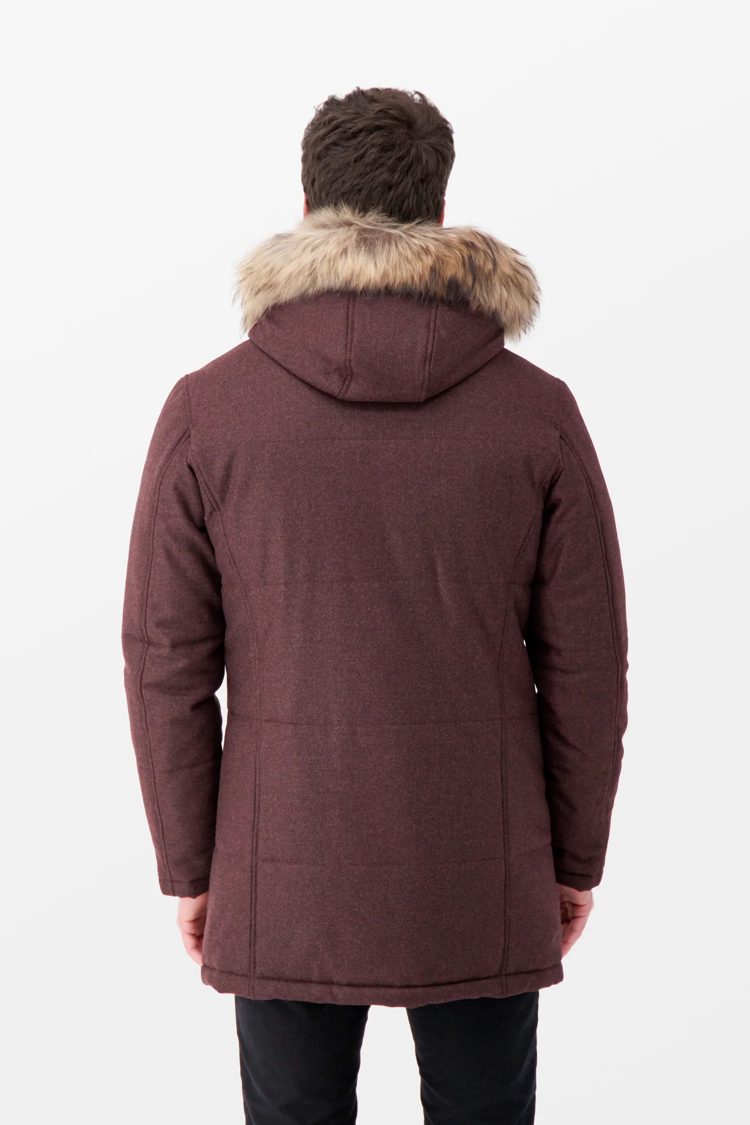 Barba Napoli Burgundy Wool Jacket - Image 3