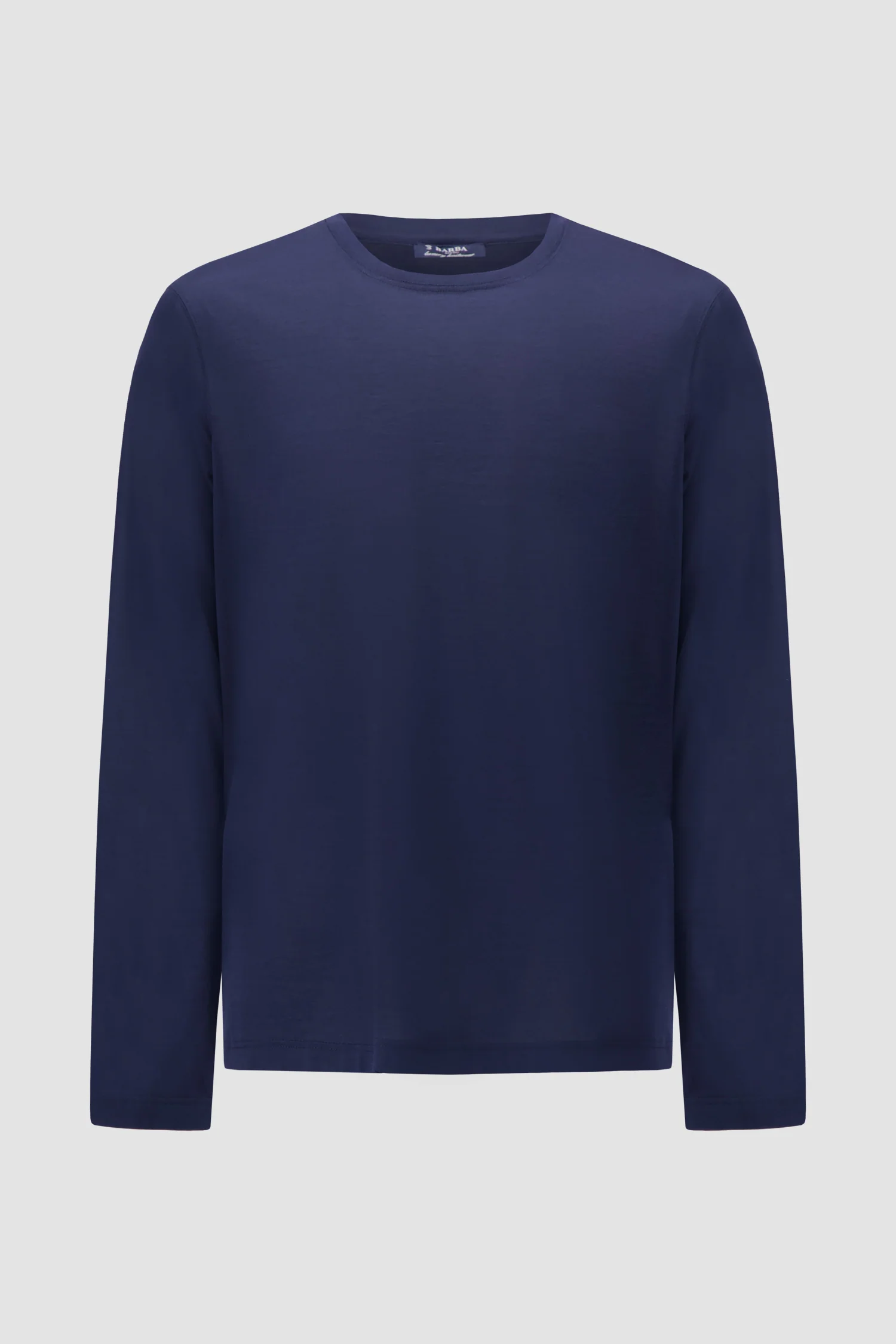 Barba Napoli Dark Blue Long Sleeve T-Shirt