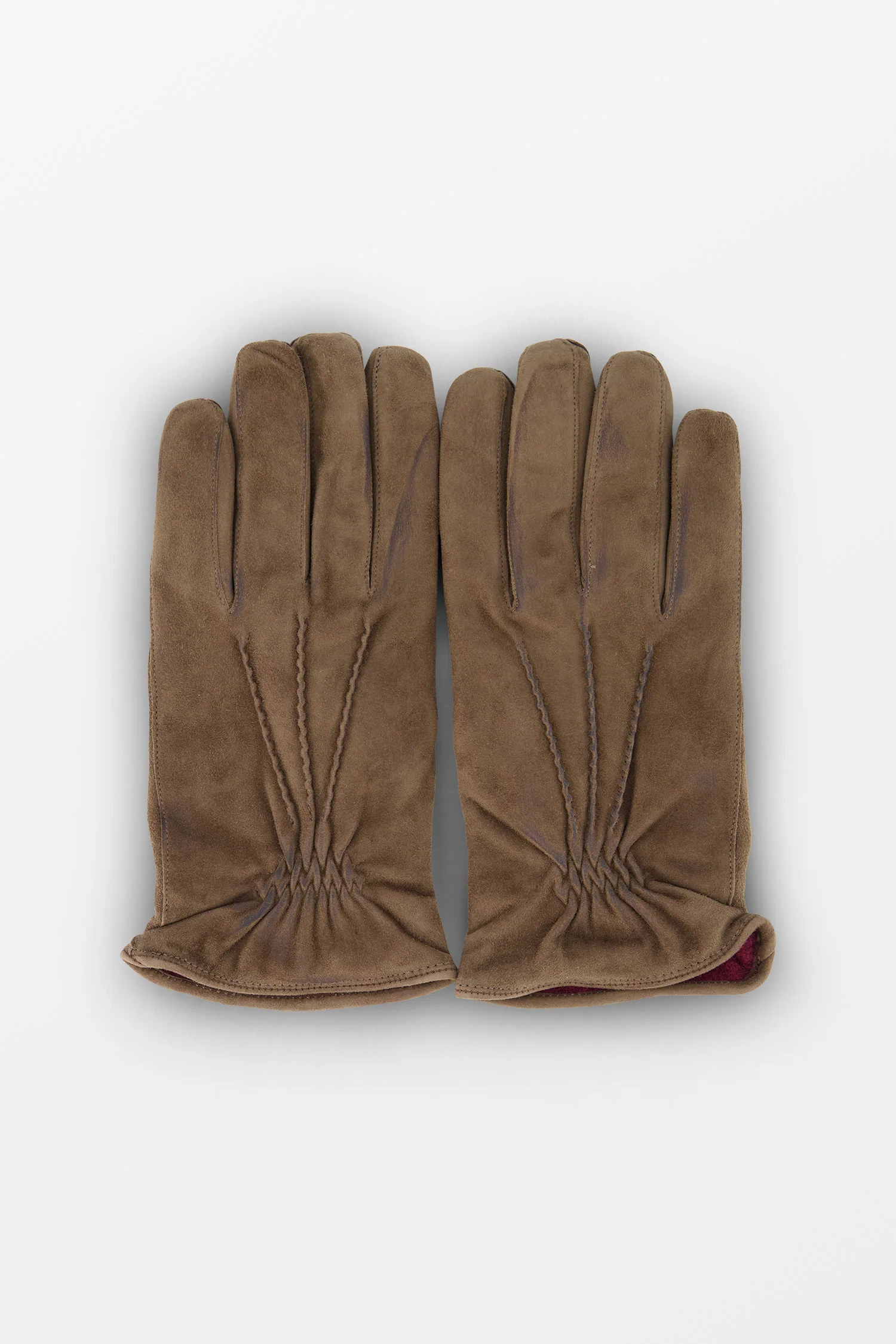 Barba Napoli Dark Brown Leather Gloves - Image 3