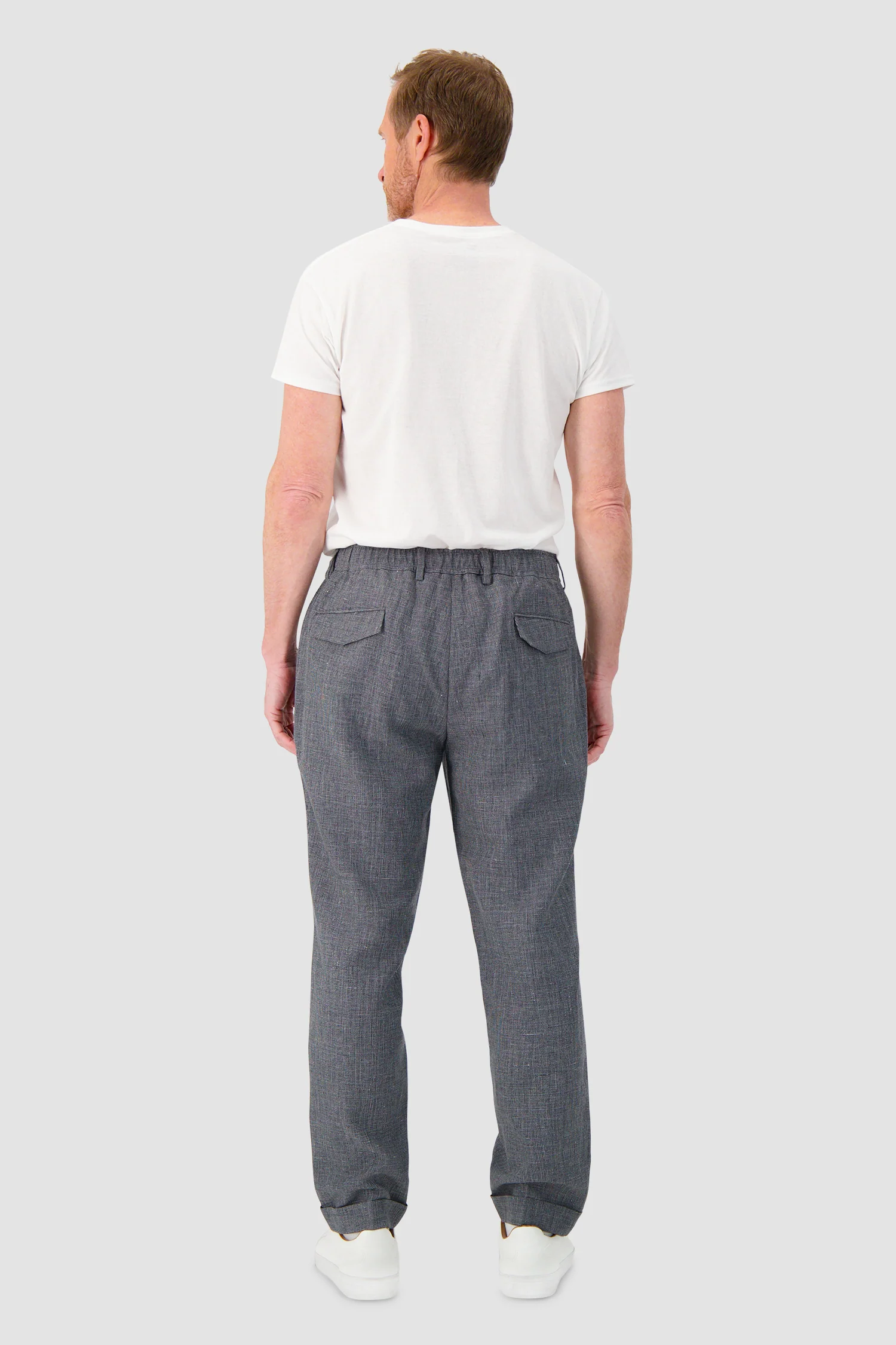 Barba Napoli Grey Roma Trousers - Image 5