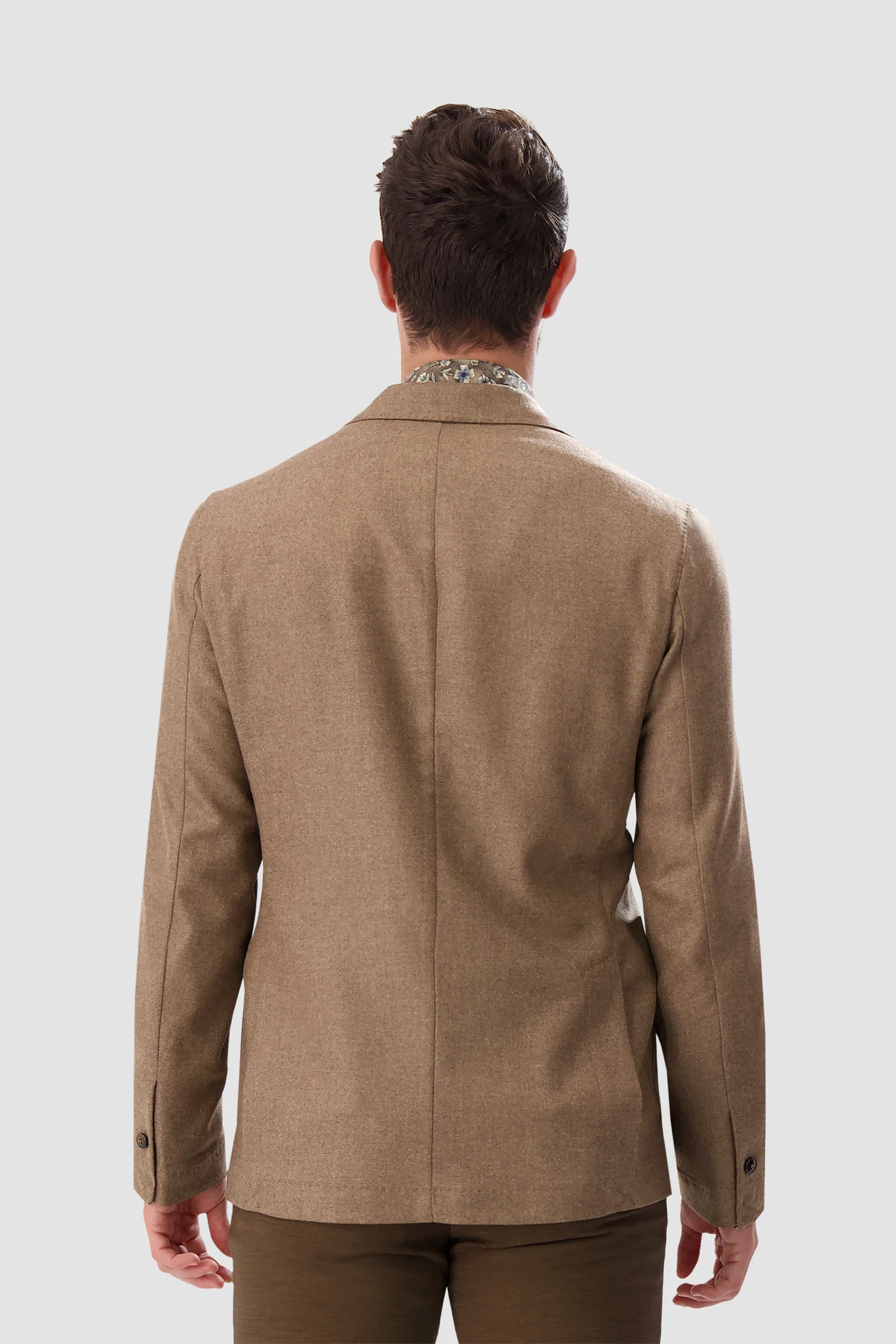 Barba Napoli Sand Brown Easy J Mono Blazer - Image 6