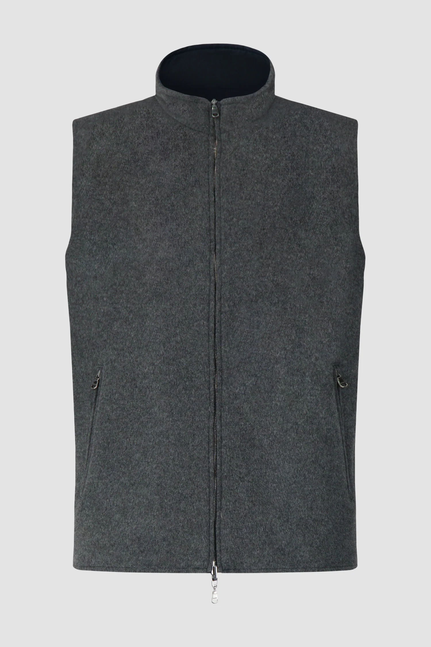 Barba Napoli Navy and Grey Double Sided Vest - Image 2